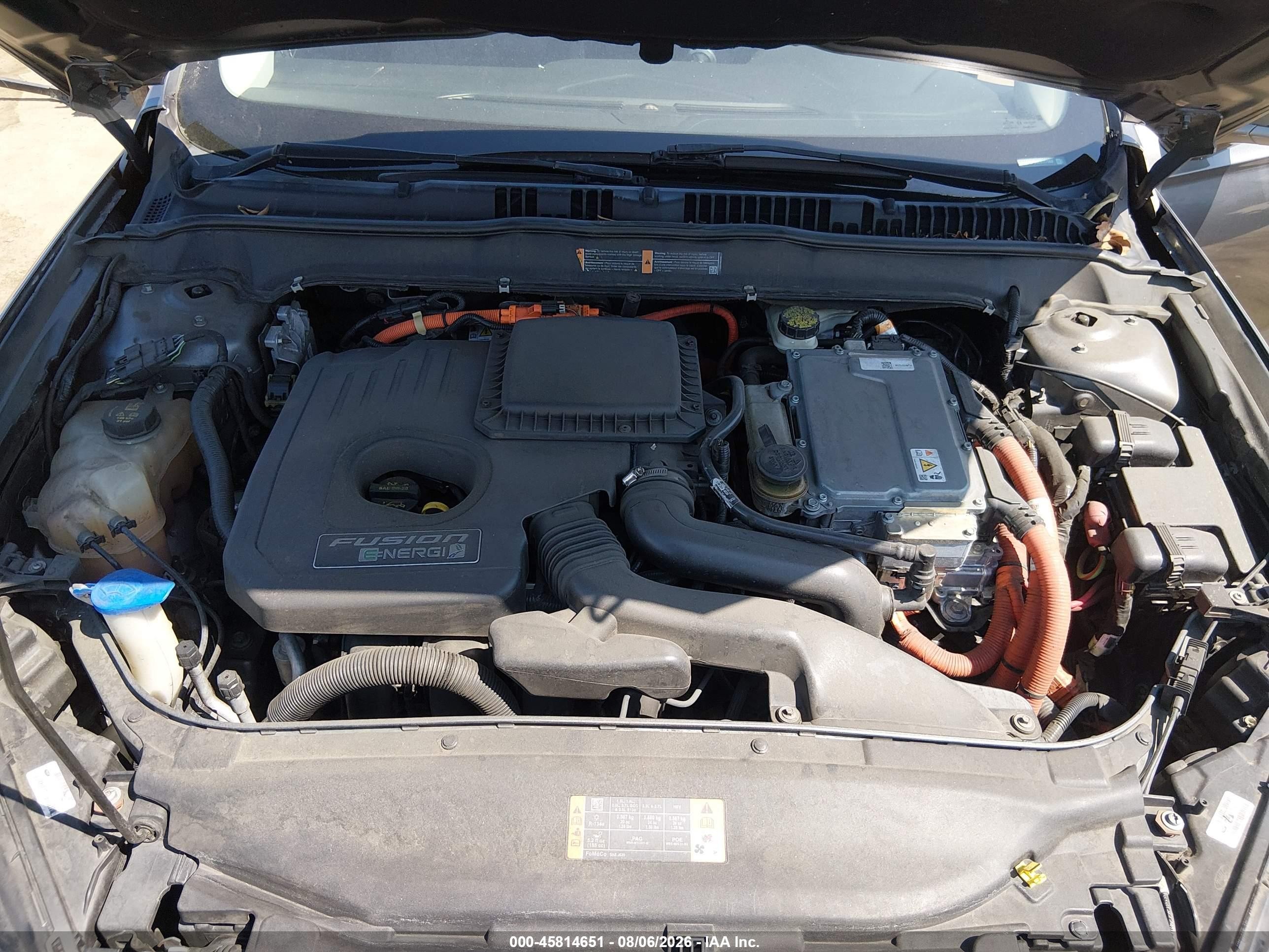 2014 Ford Fusion Energi Se Luxury Gray vin: 3FA6P0PU8ER177553