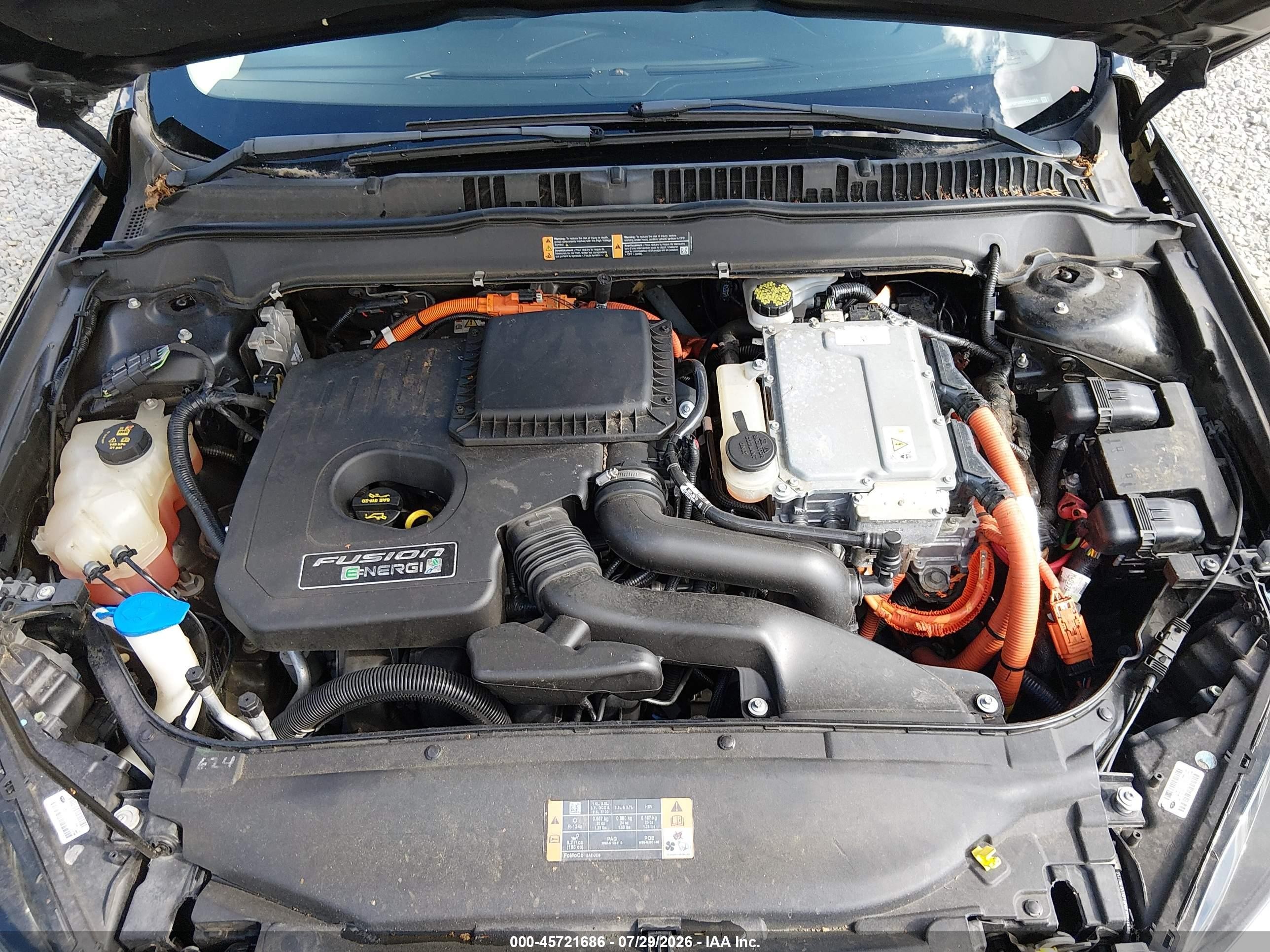 2013 Ford Fusion Energi Se Luxury Black vin: 3FA6P0PU9DR234454
