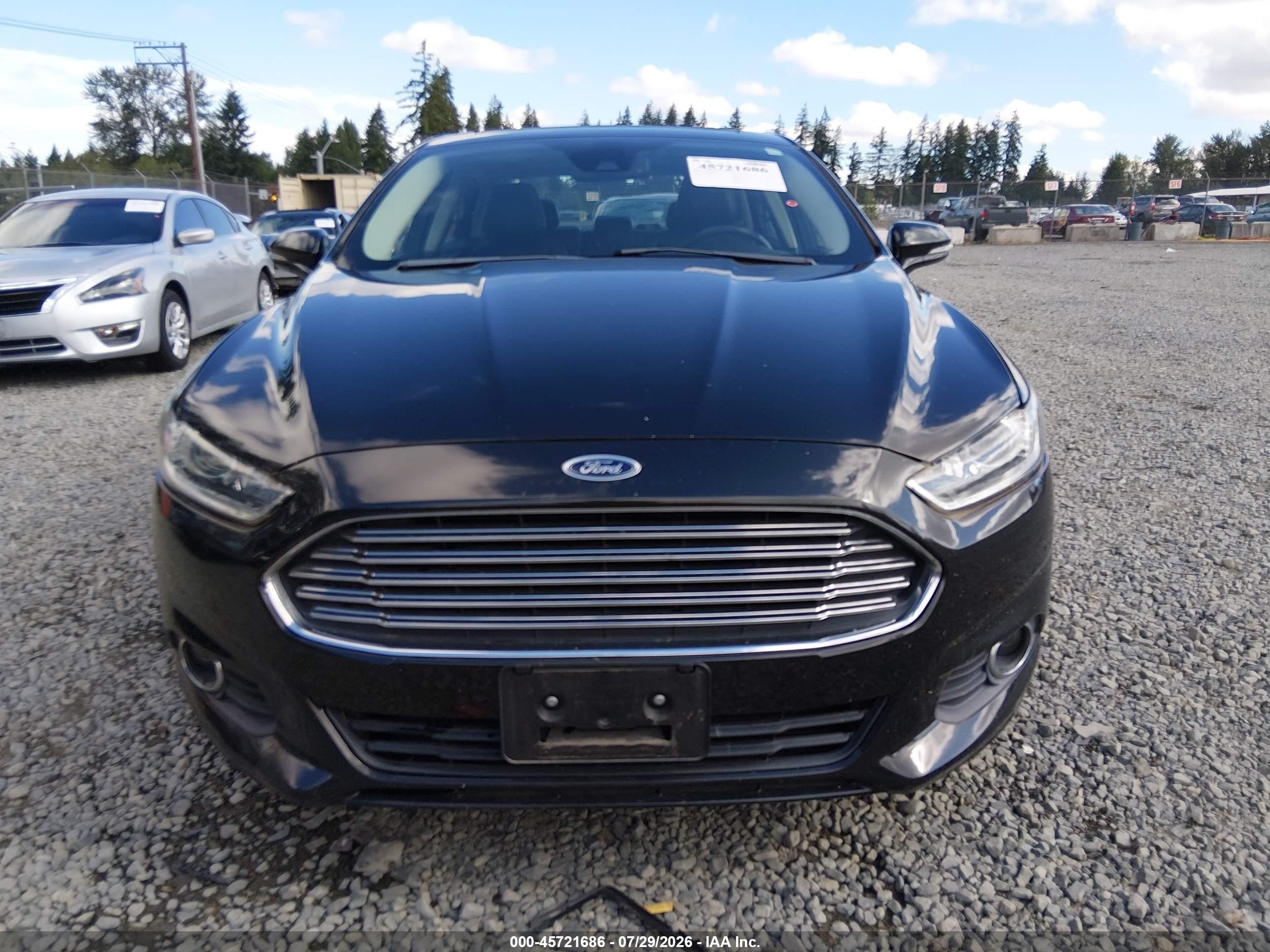 2013 Ford Fusion Energi Se Luxury Black vin: 3FA6P0PU9DR234454