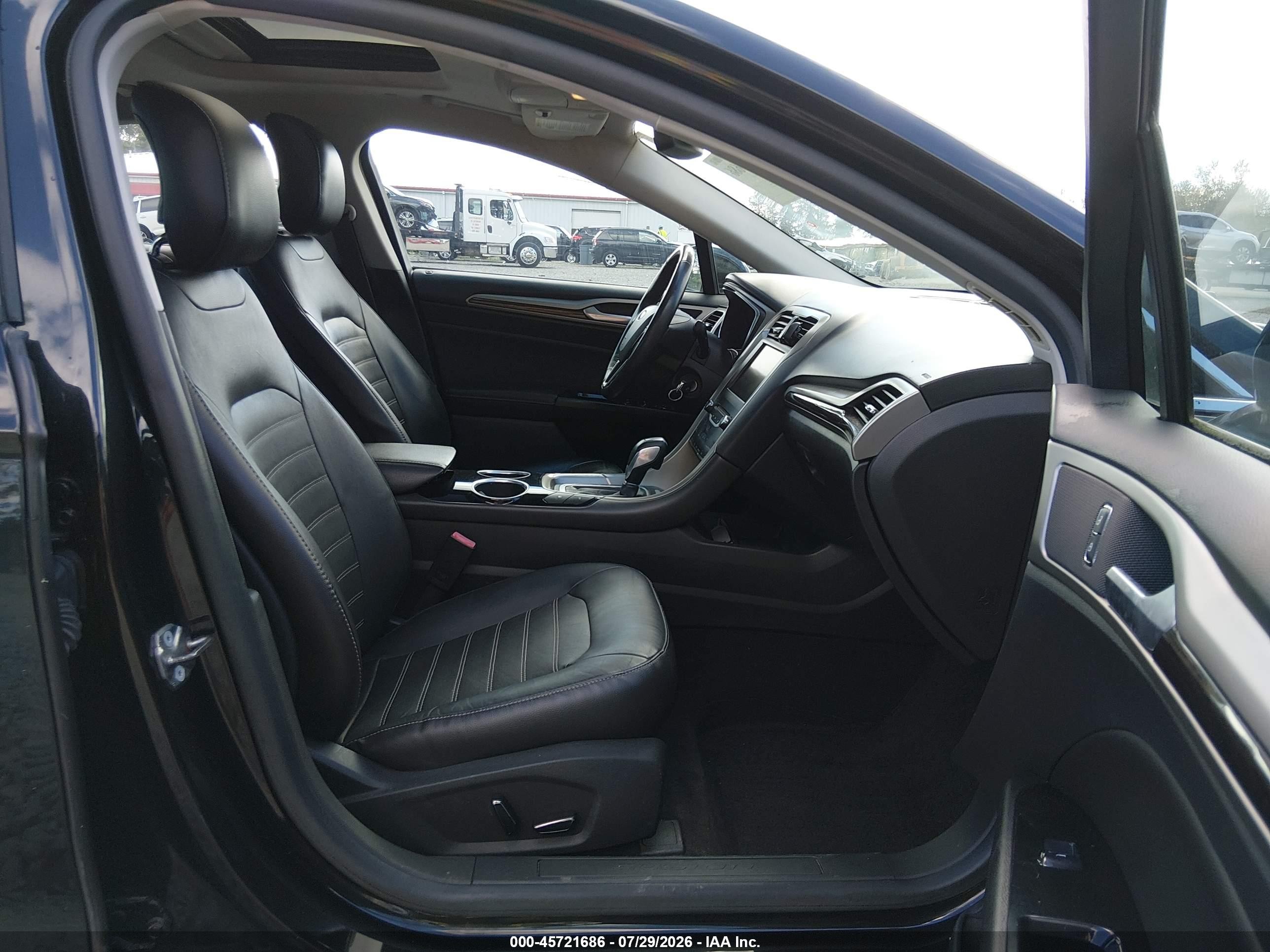 2013 Ford Fusion Energi Se Luxury Black vin: 3FA6P0PU9DR234454