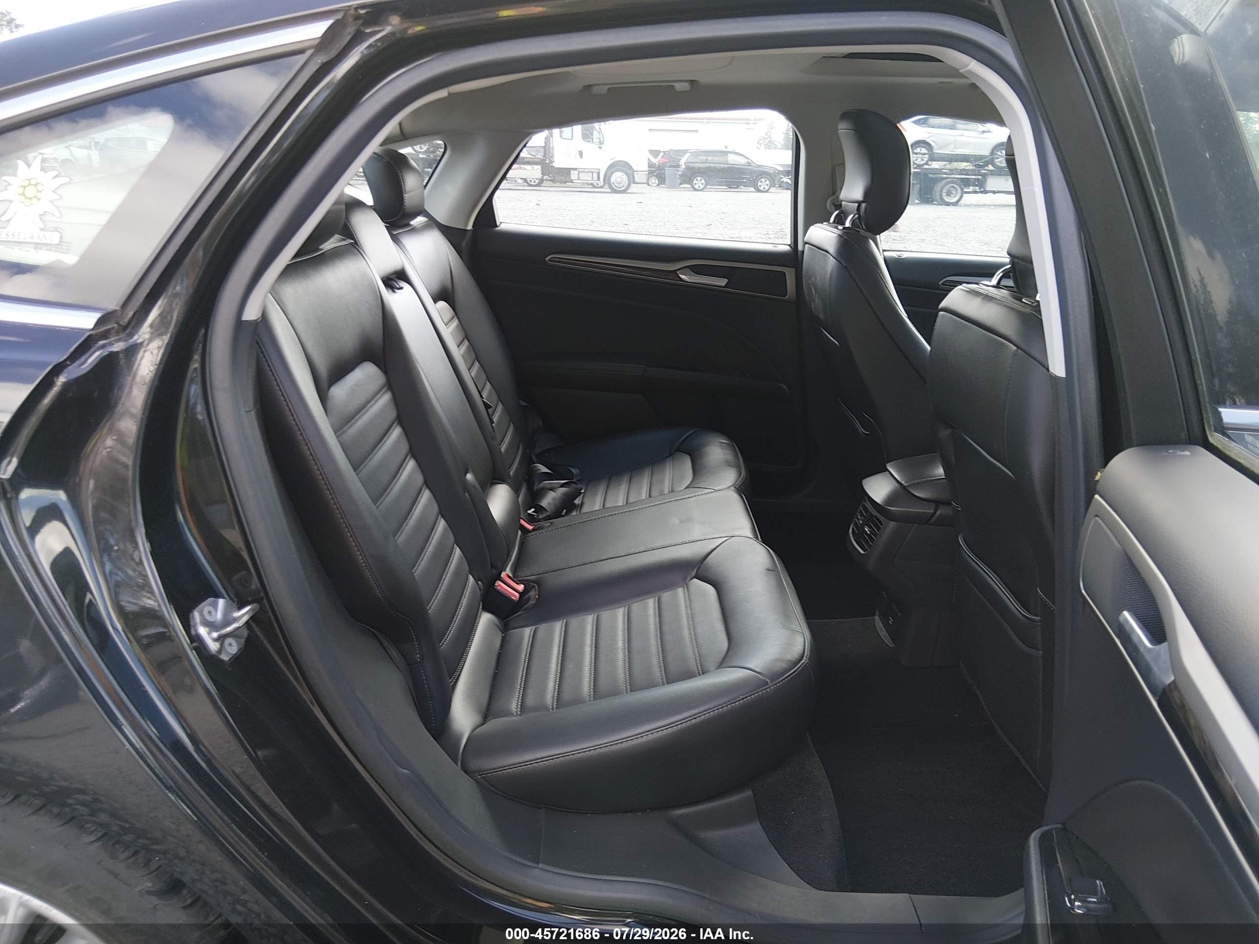 2013 Ford Fusion Energi Se Luxury Black vin: 3FA6P0PU9DR234454