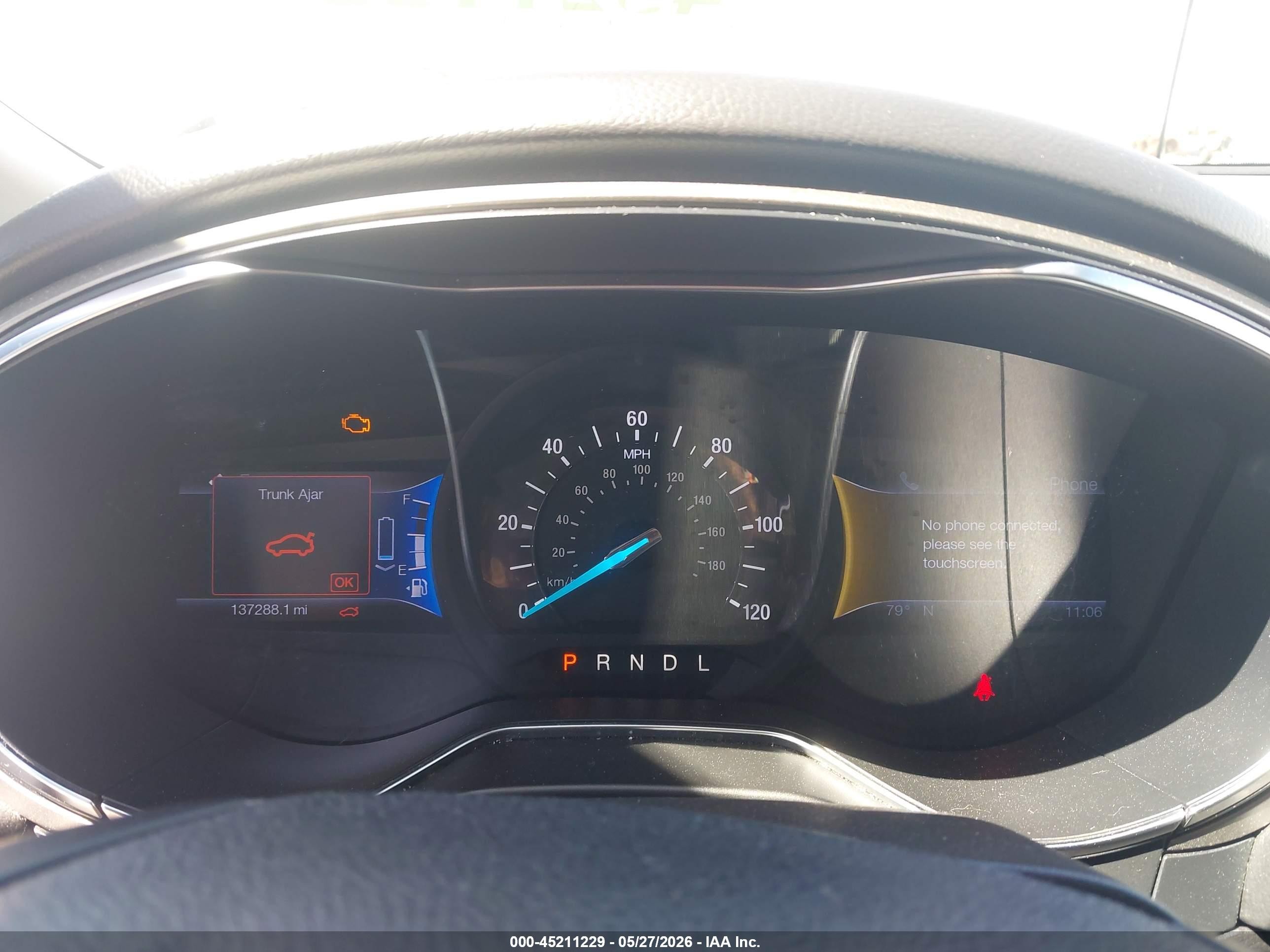 2013 Ford Fusion Energi Se Luxury Silver vin: 3FA6P0PU9DR254297
