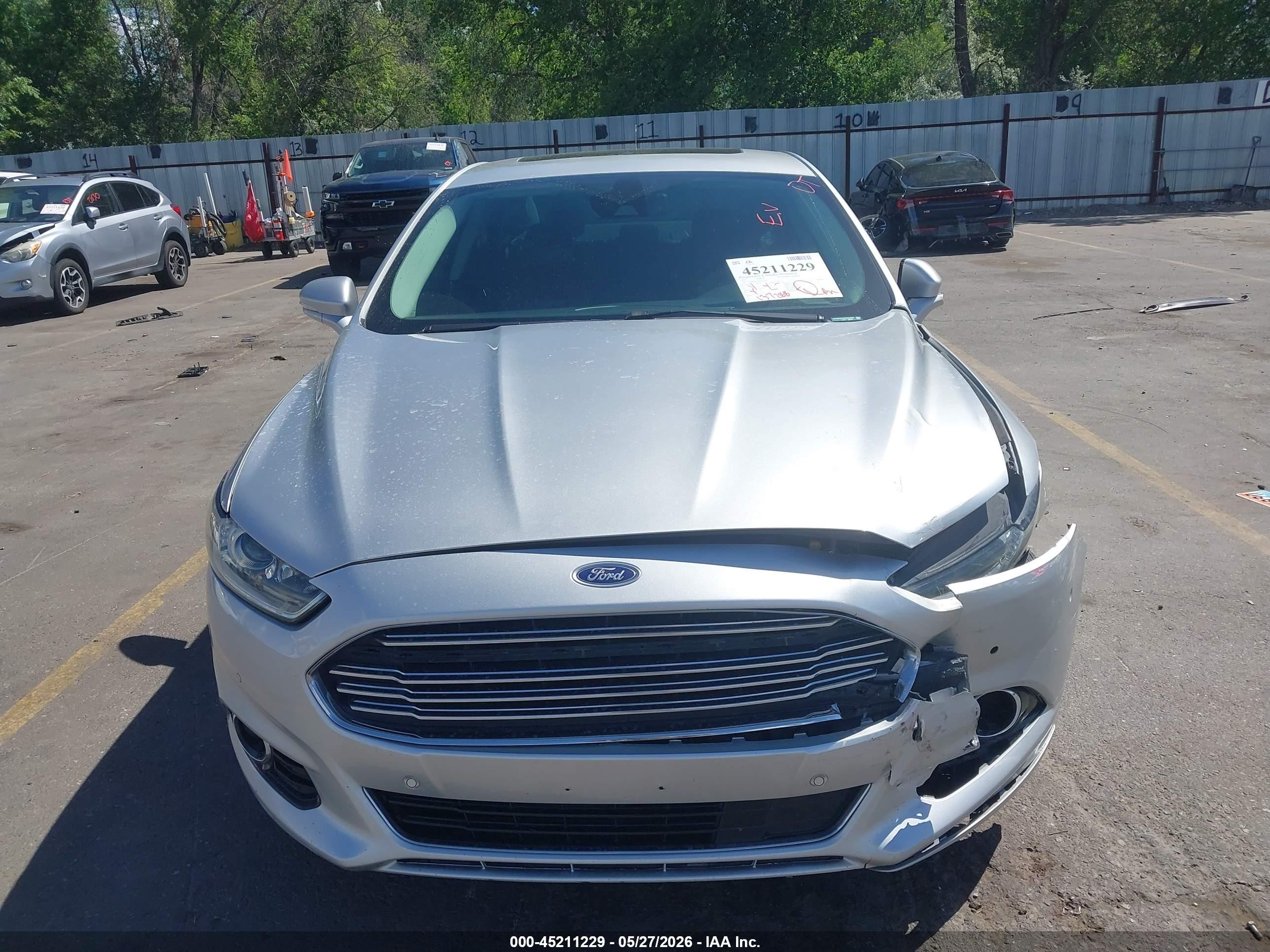 2013 Ford Fusion Energi Se Luxury Silver vin: 3FA6P0PU9DR254297