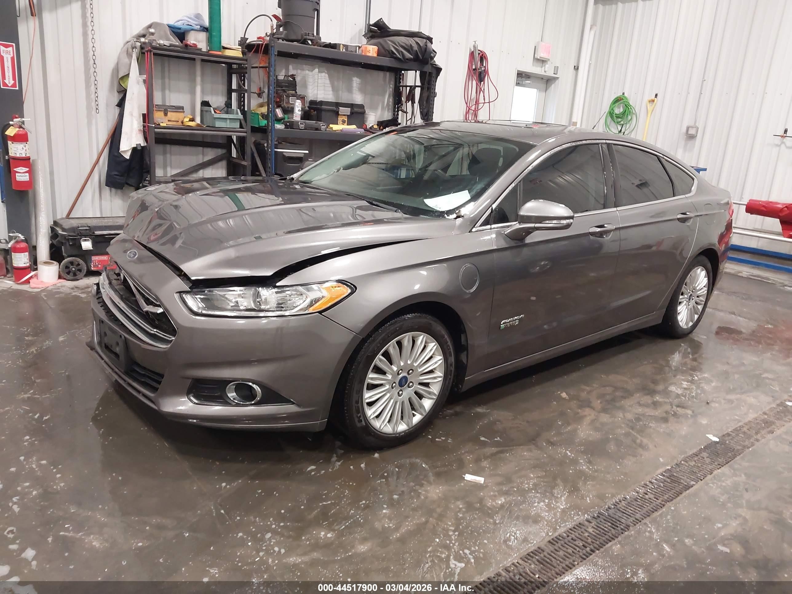 2013 Ford Fusion Energi Se Luxury Gray vin: 3FA6P0PU9DR254719