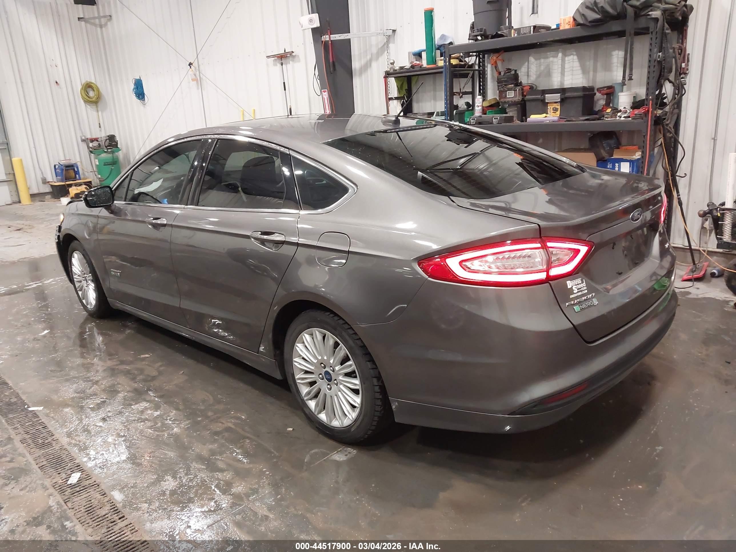 2013 Ford Fusion Energi Se Luxury Gray vin: 3FA6P0PU9DR254719