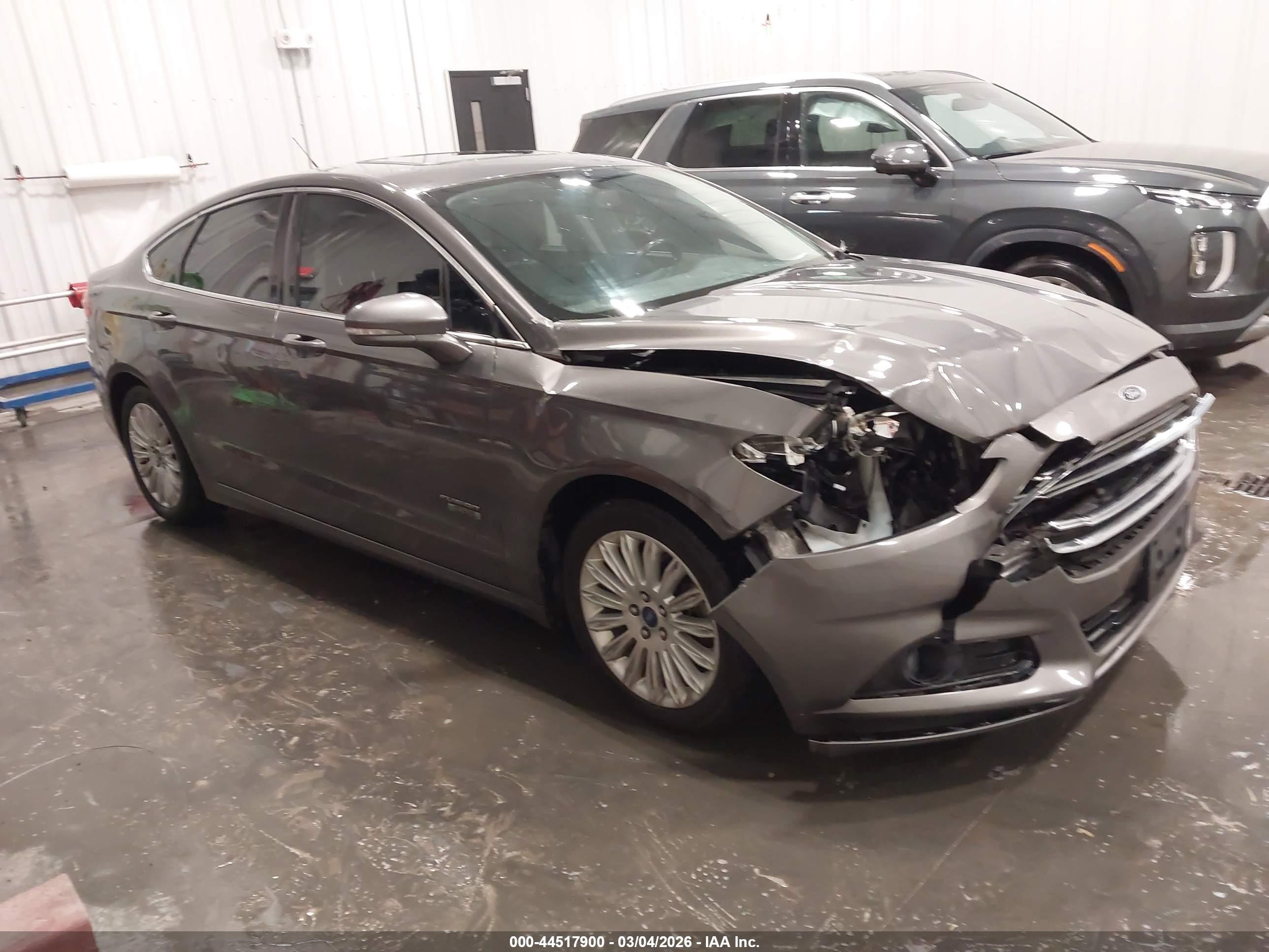 2013 Ford Fusion Energi Se Luxury Серый vin: 3FA6P0PU9DR254719