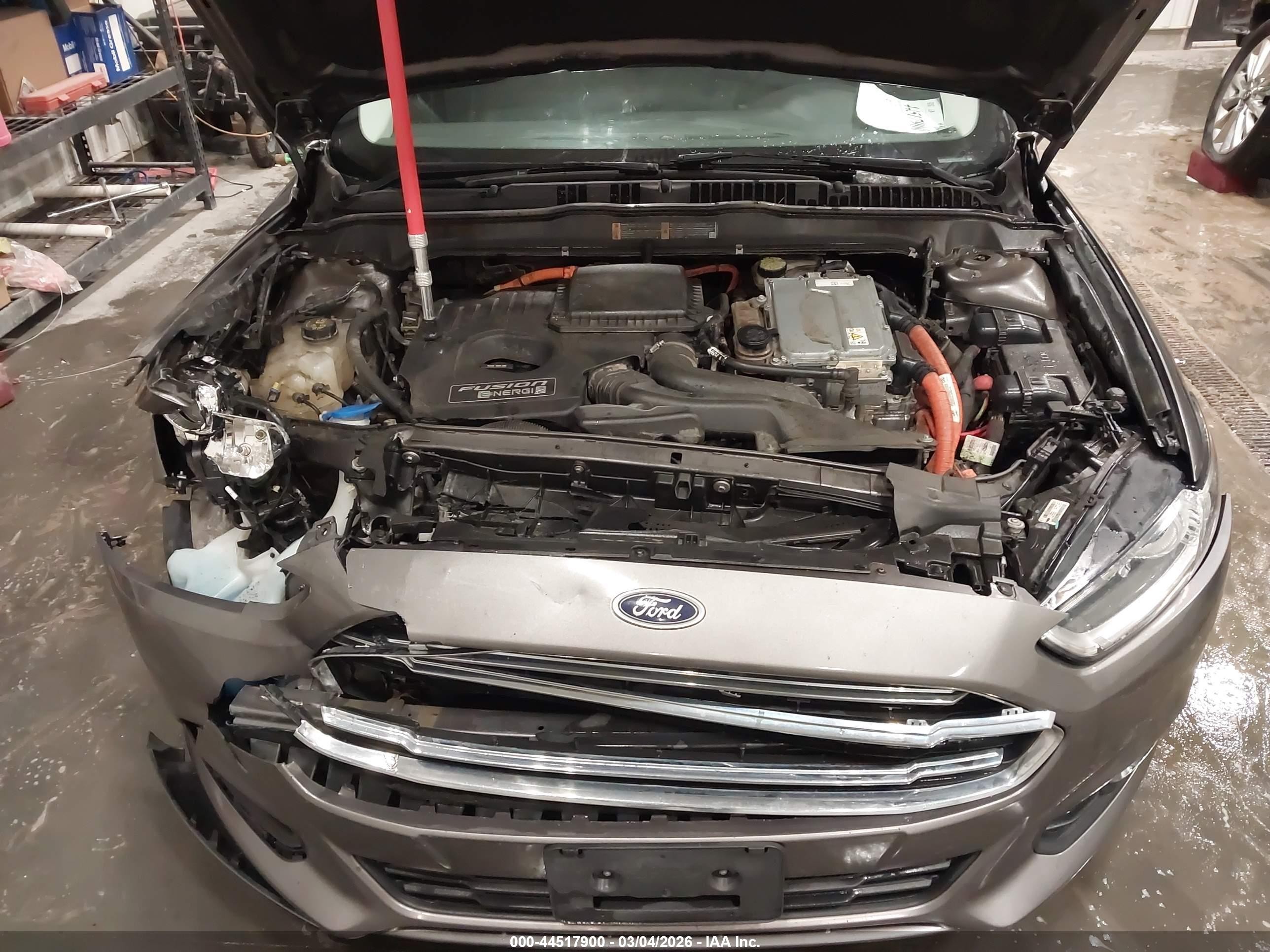 2013 Ford Fusion Energi Se Luxury Gray vin: 3FA6P0PU9DR254719
