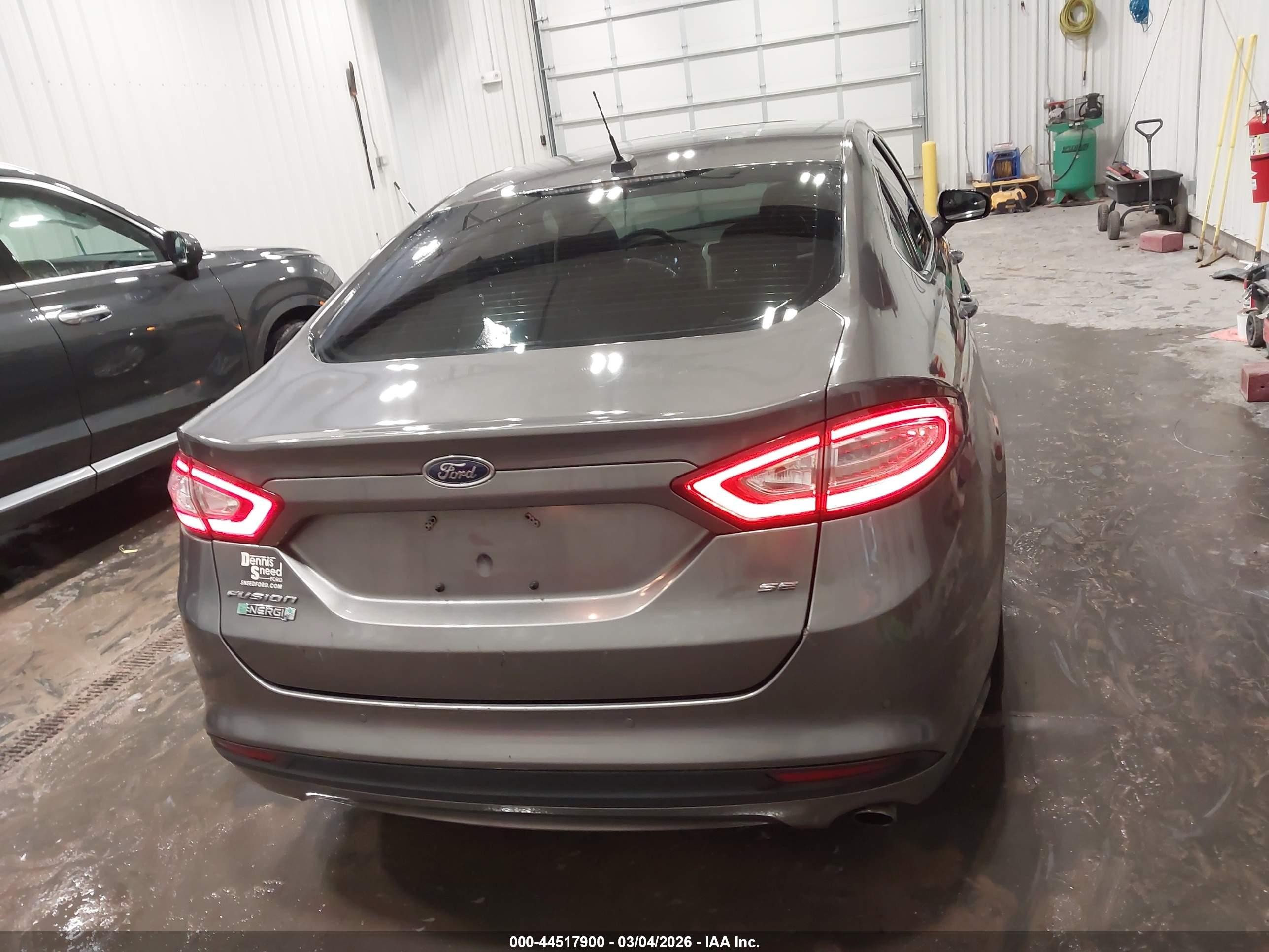 2013 Ford Fusion Energi Se Luxury Gray vin: 3FA6P0PU9DR254719