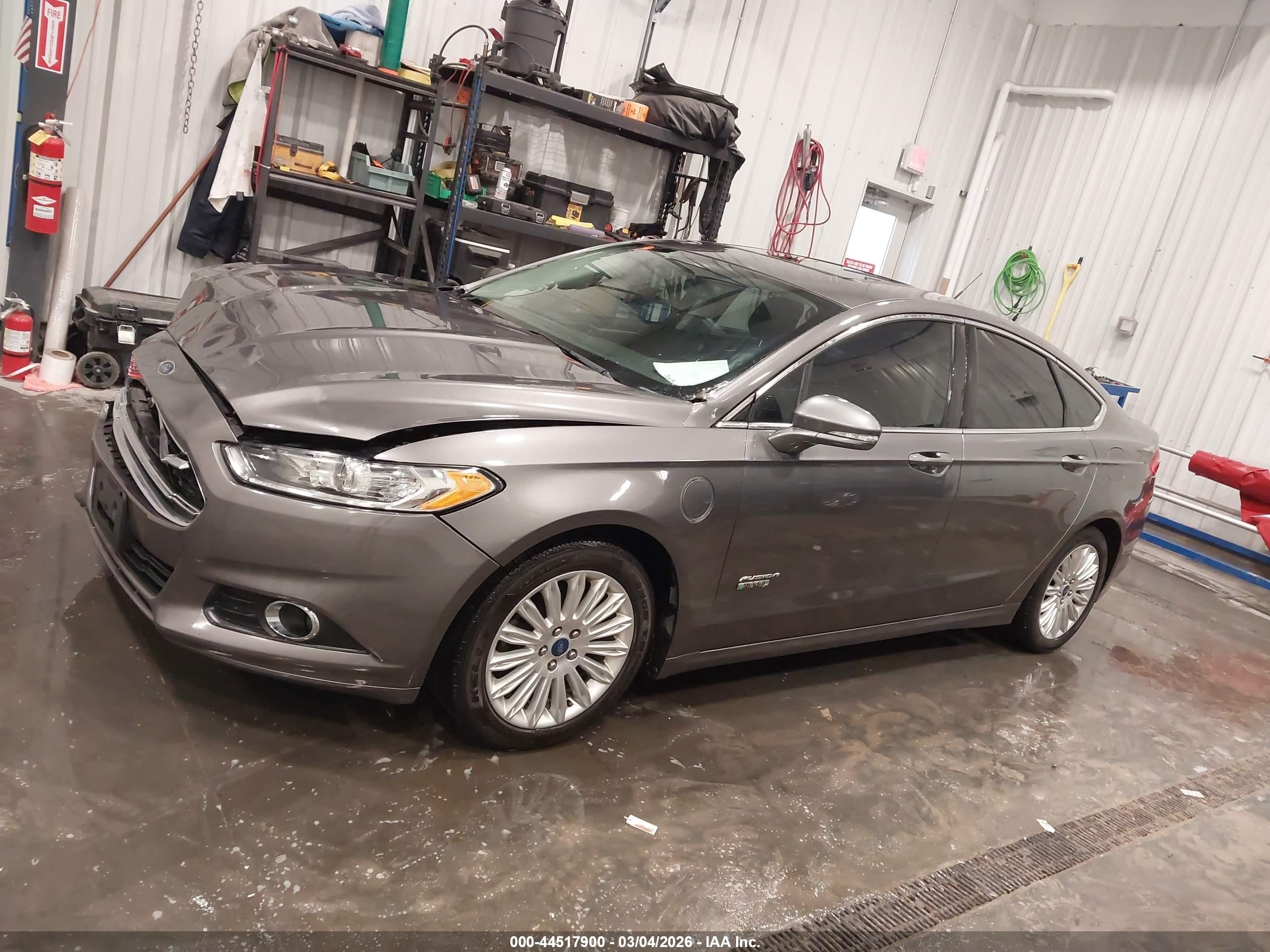 2013 Ford Fusion Energi Se Luxury Gray vin: 3FA6P0PU9DR254719
