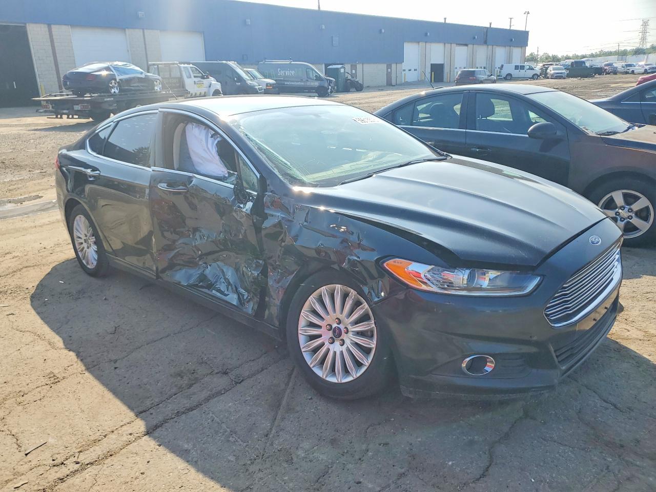 2014 Ford Fusion Se Phev Black vin: 3FA6P0PU9ER117653