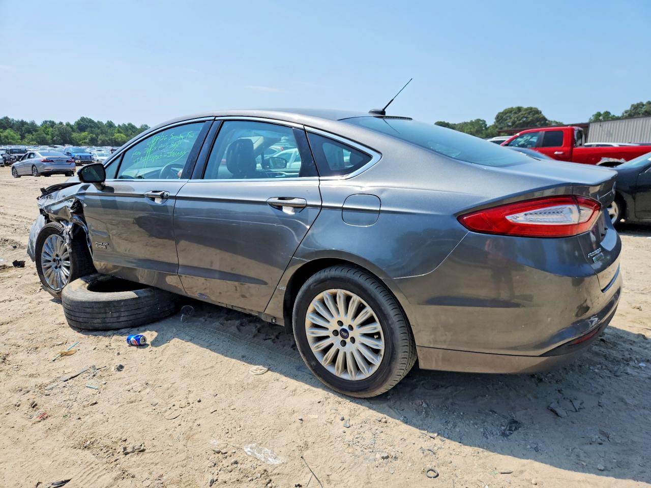 2014 Ford Fusion Se Phev Gray vin: 3FA6P0PU9ER250204