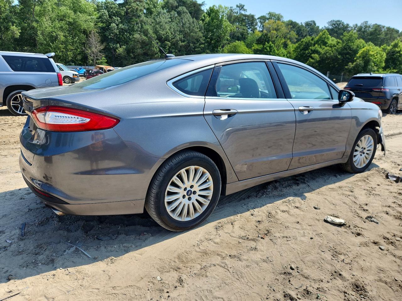 2014 Ford Fusion Se Phev Gray vin: 3FA6P0PU9ER250204
