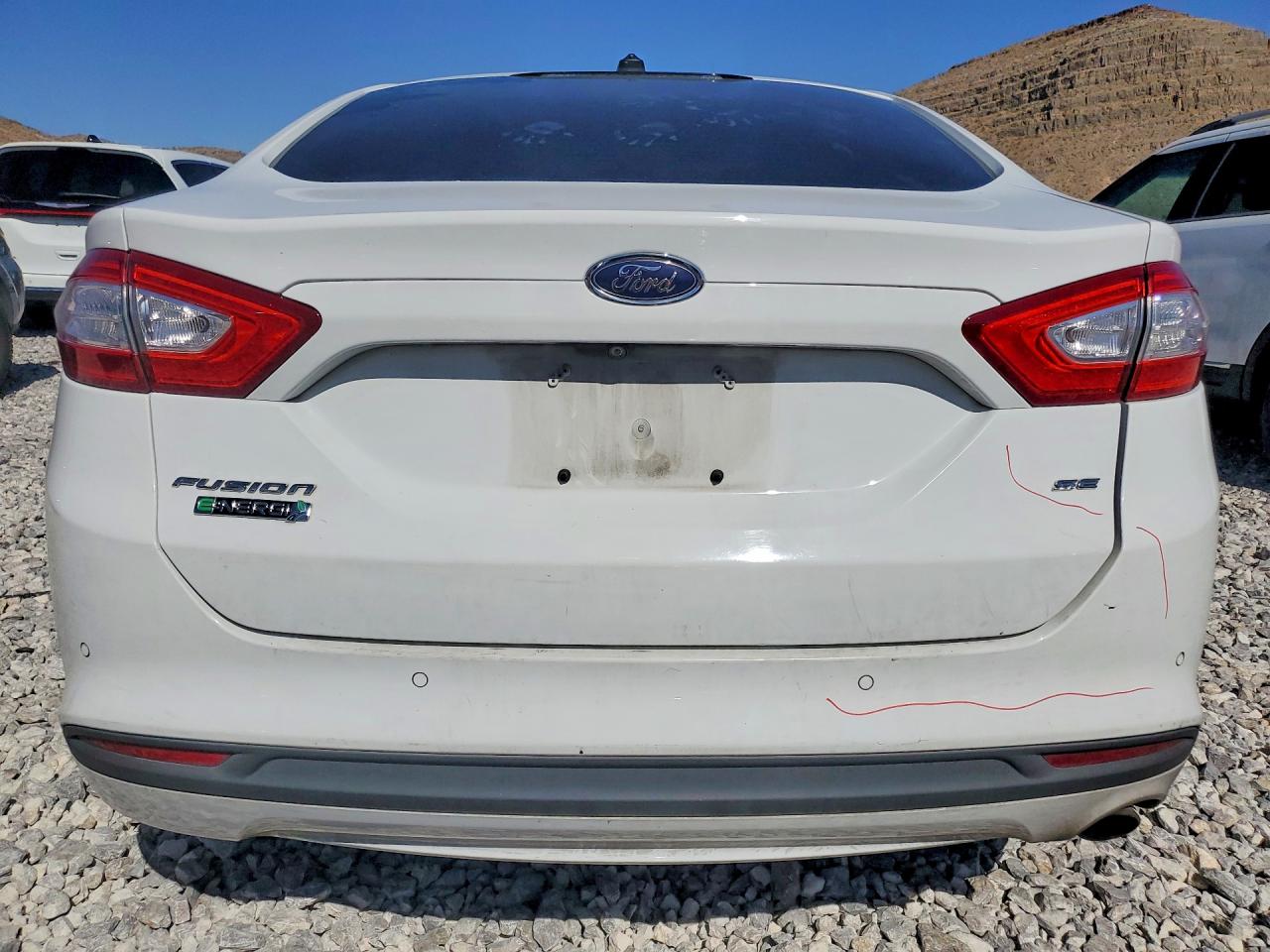 2015 Ford Fusion Se Phev White vin: 3FA6P0PU9FR280983