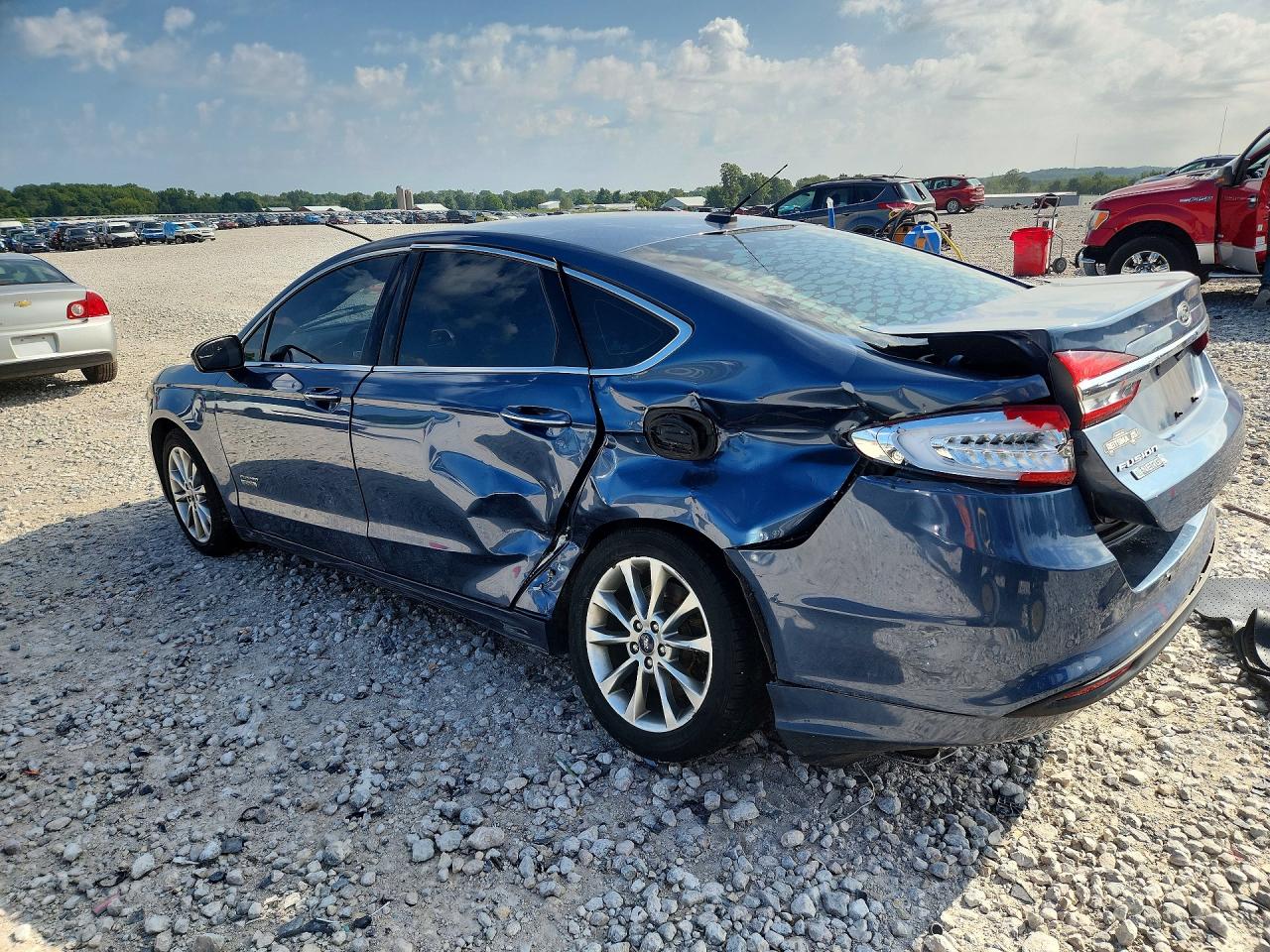 2018 Ford Fusion Se Phev Blue vin: 3FA6P0PU9JR254828