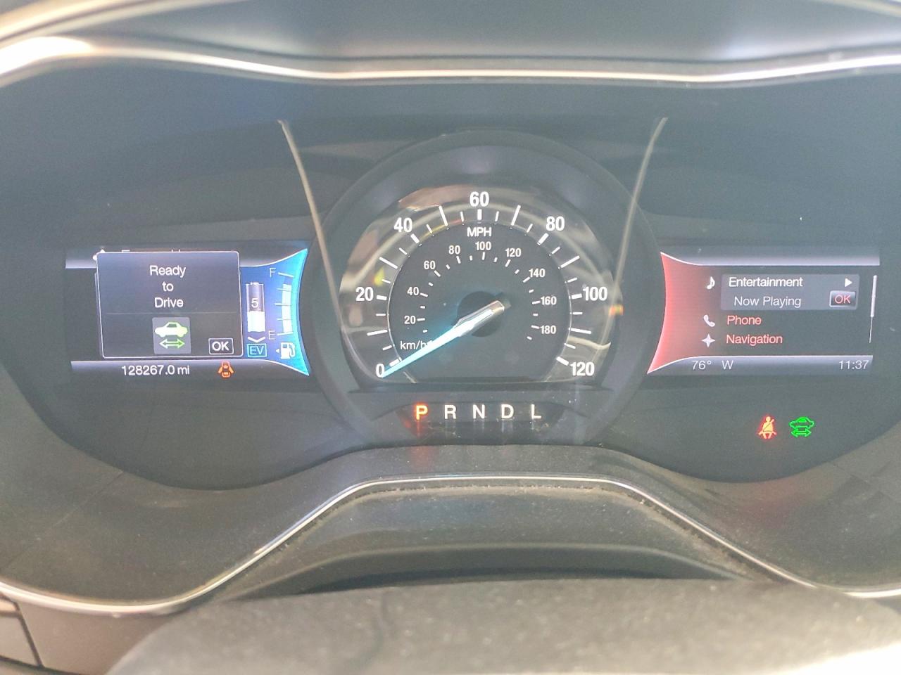 2013 Ford Fusion Se Phev White vin: 3FA6P0PUXDR254762