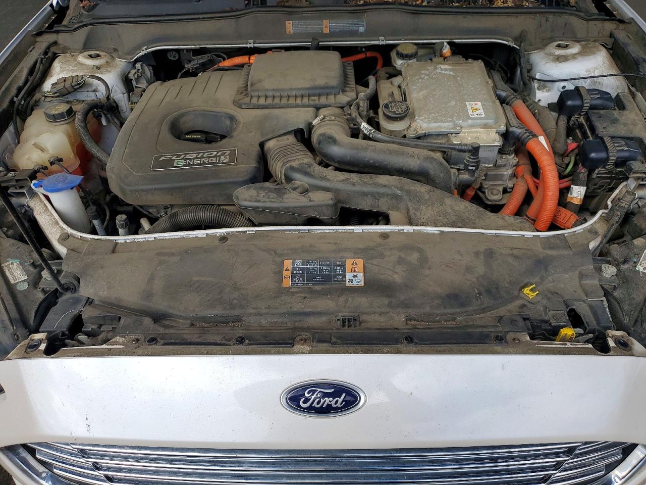 2013 Ford Fusion Se Phev White vin: 3FA6P0PUXDR254762