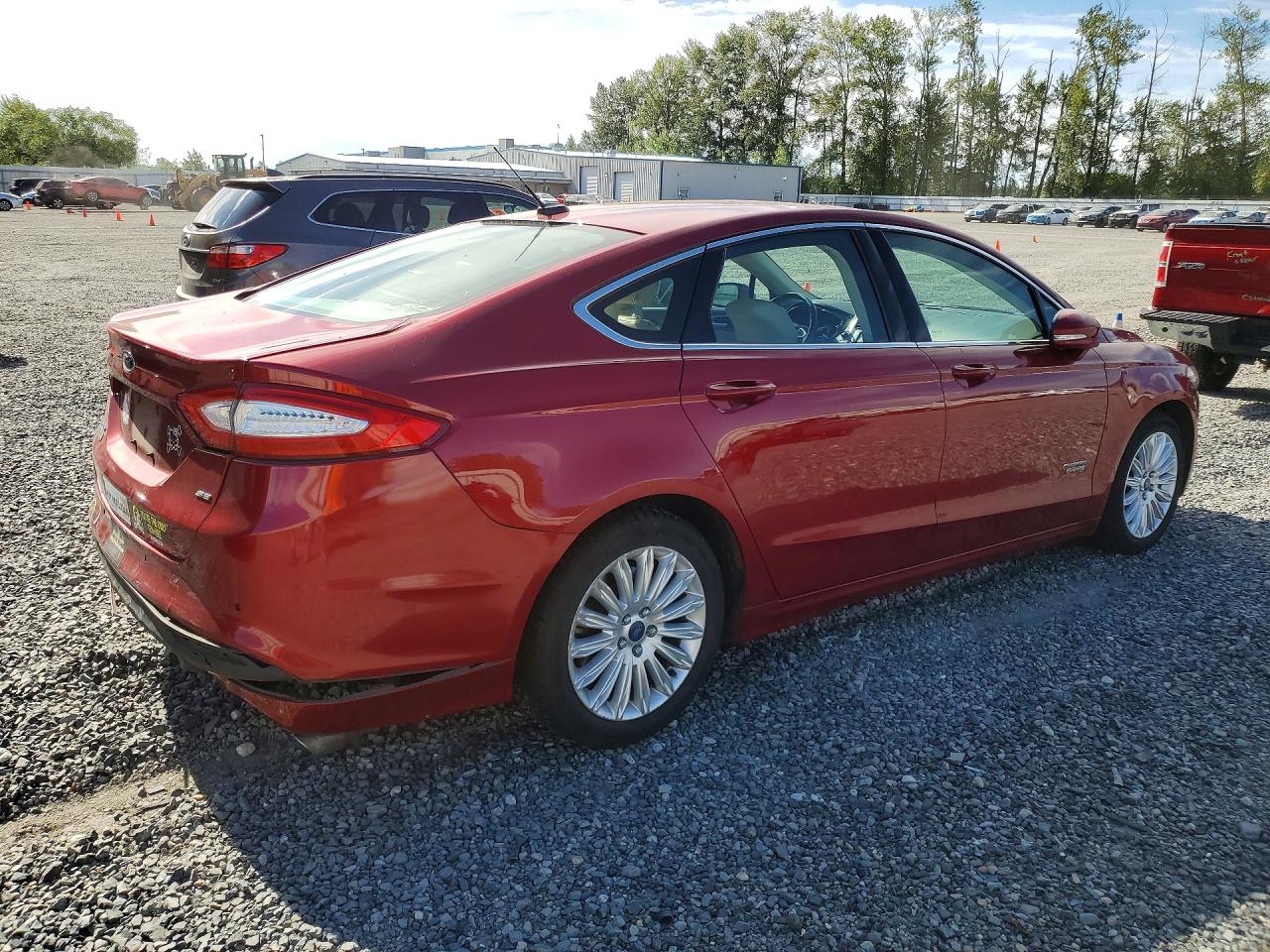 2013 Ford Fusion Se Phev Red vin: 3FA6P0PUXDR282464
