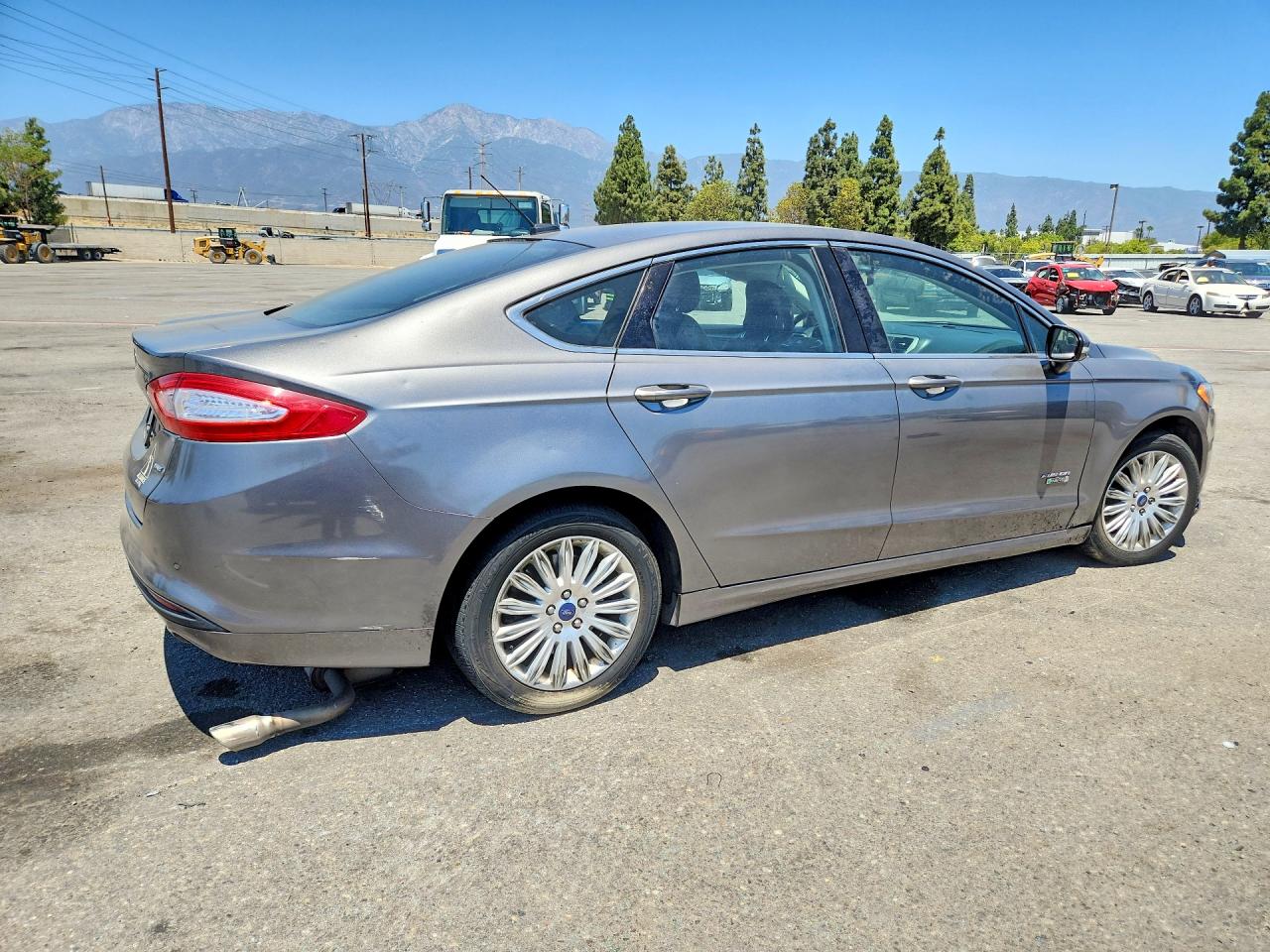 2014 Ford Fusion Se Phev Gray vin: 3FA6P0PUXER256237