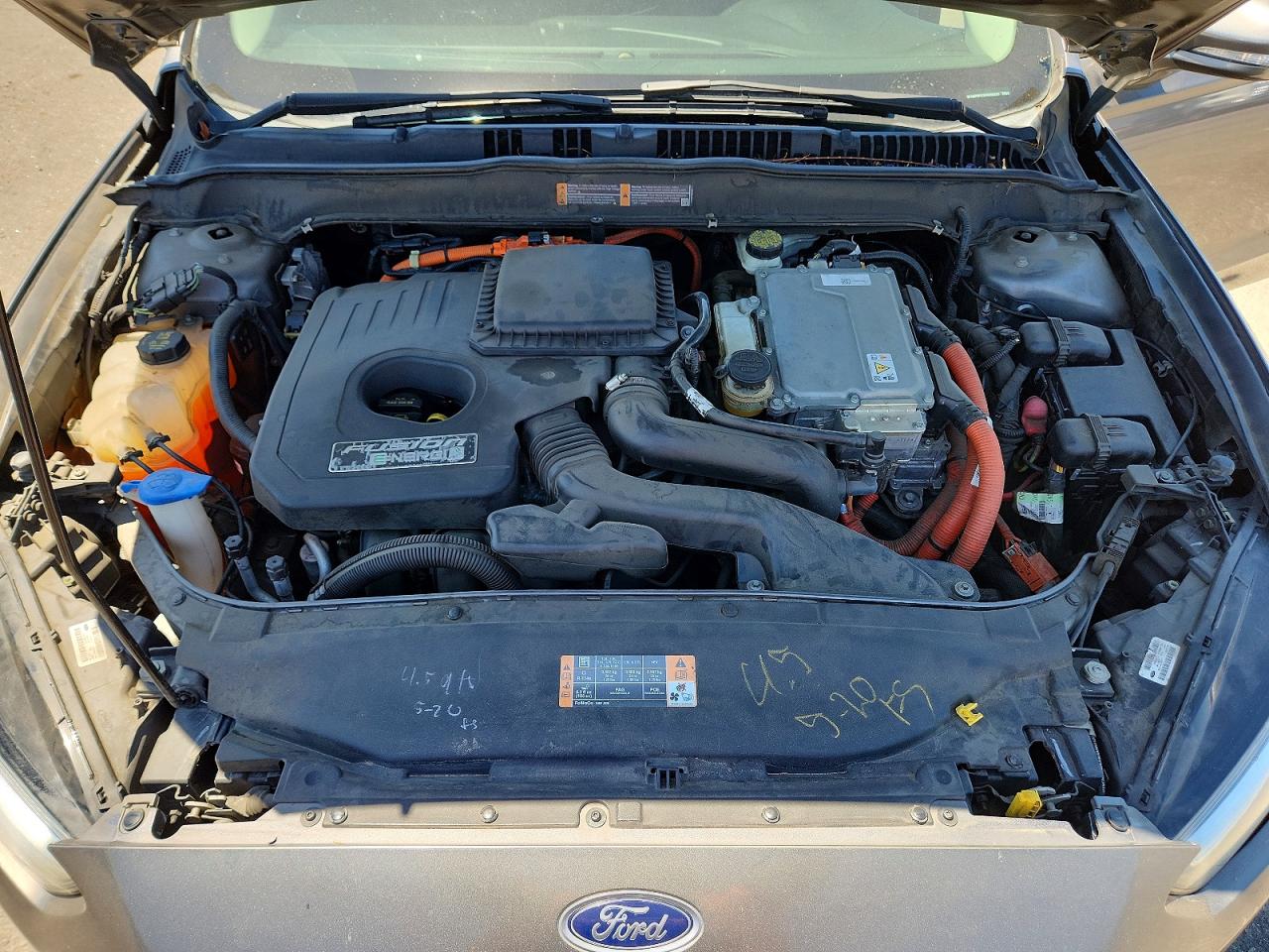 2014 Ford Fusion Se Phev Gray vin: 3FA6P0PUXER256237
