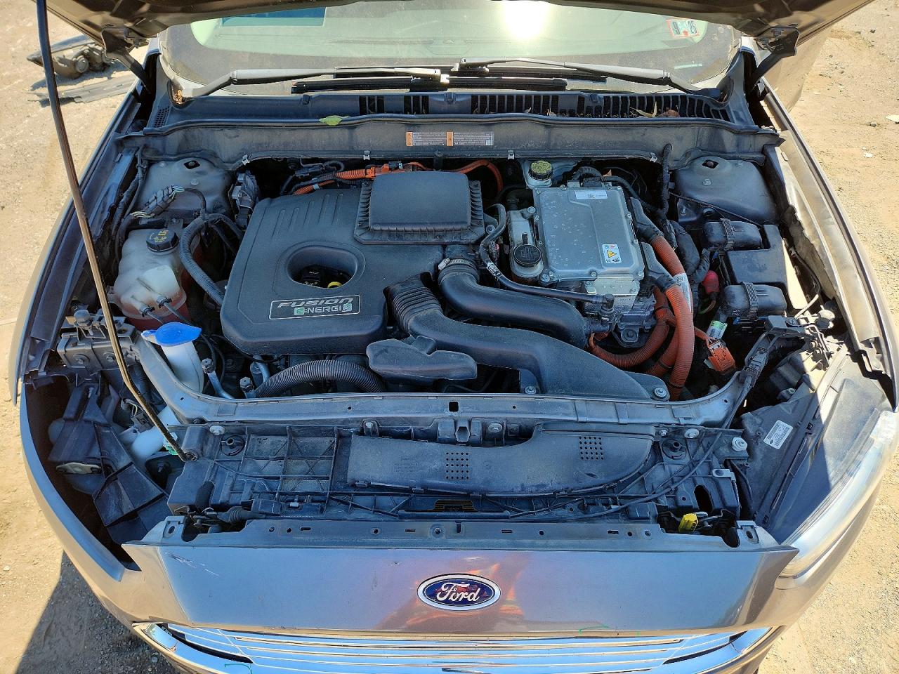 2014 Ford Fusion Se Phev Gray vin: 3FA6P0PUXER363966