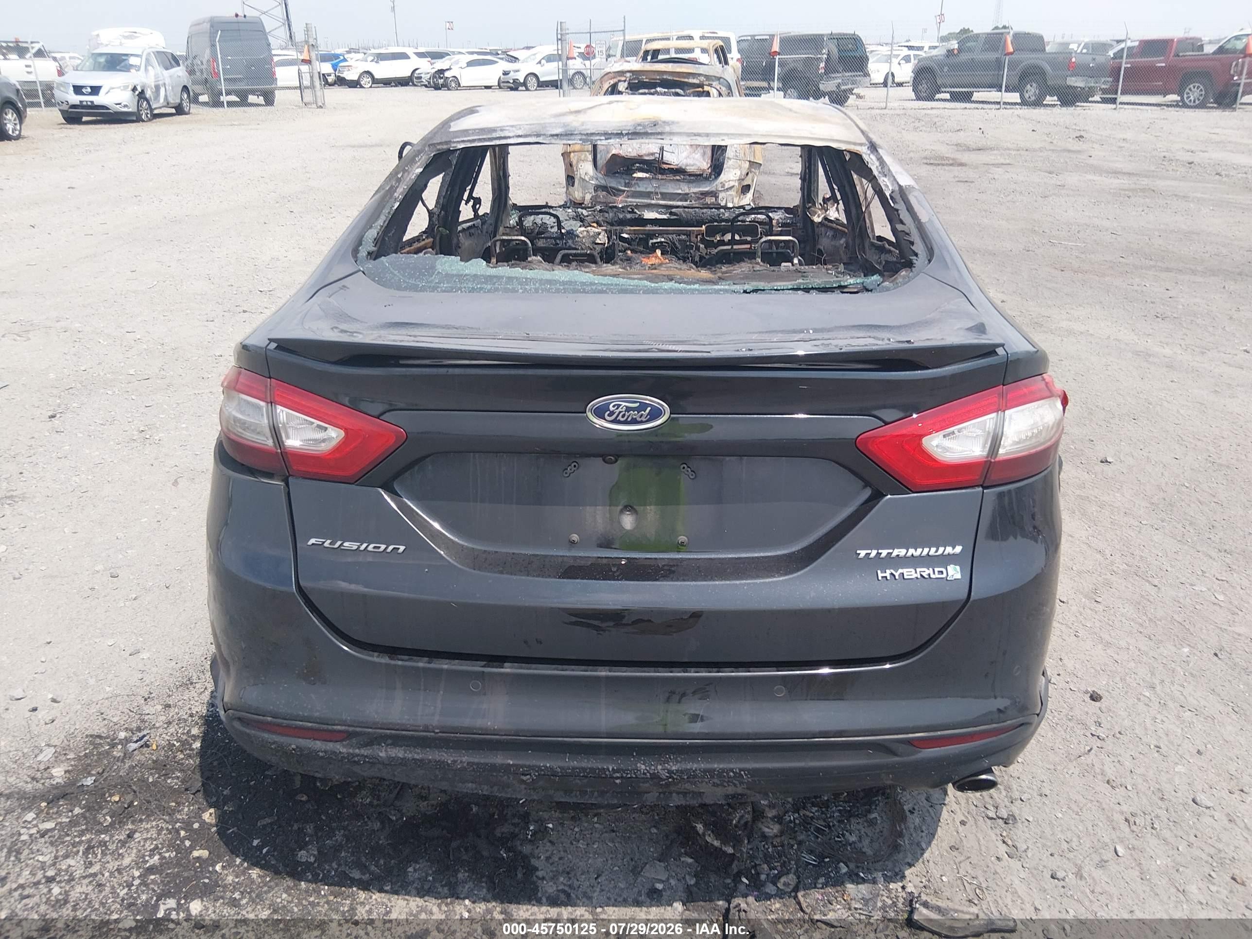 2013 Ford Fusion Hybrid Titanium Black vin: 3FA6P0RU0DR281854