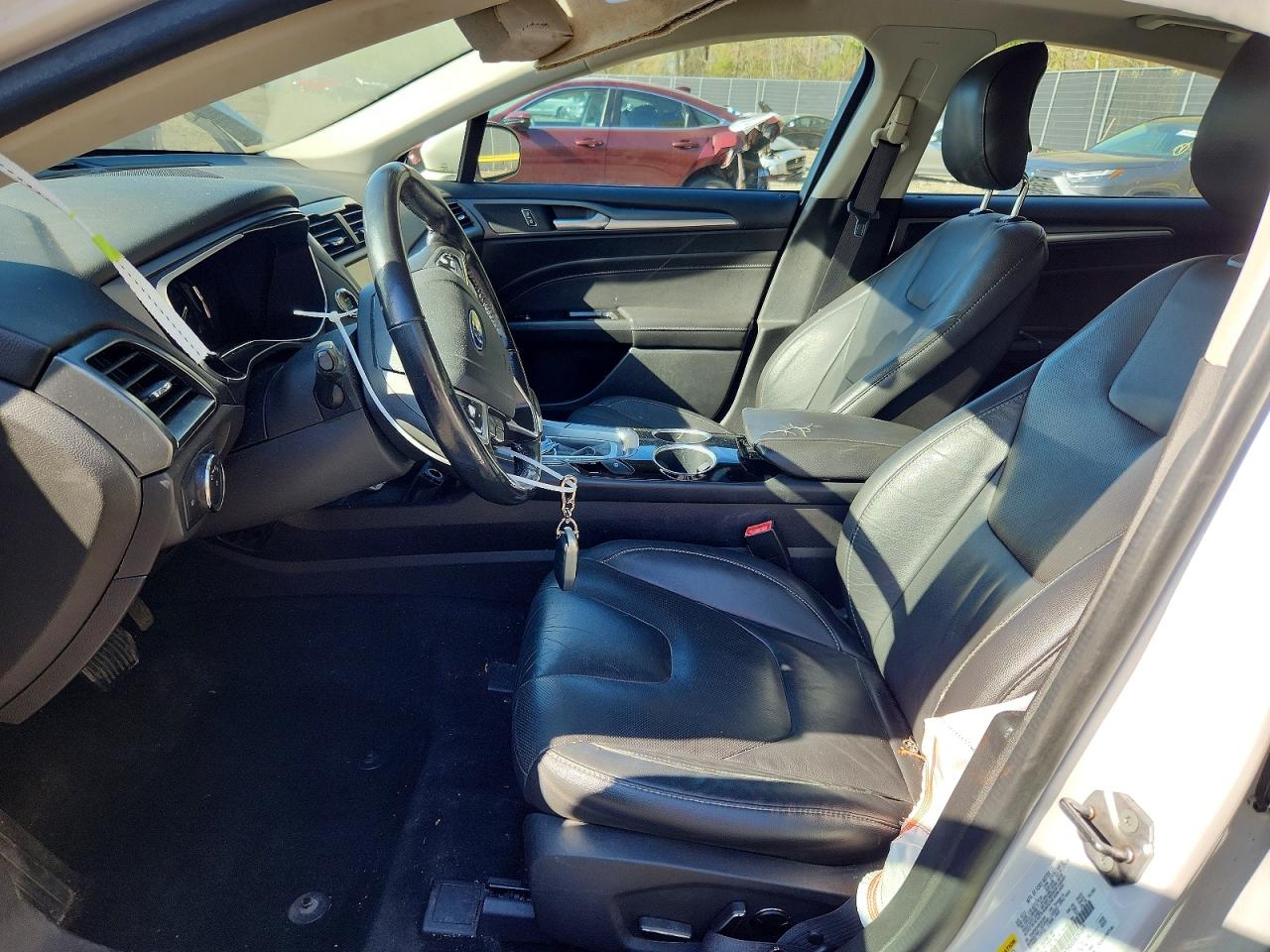 2013 Ford Fusion Titanium Hev White vin: 3FA6P0RU0DR281899