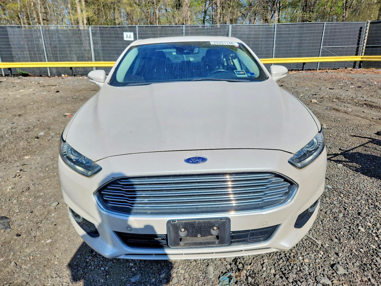 2013 Ford Fusion Titanium Hev White vin: 3FA6P0RU0DR281899