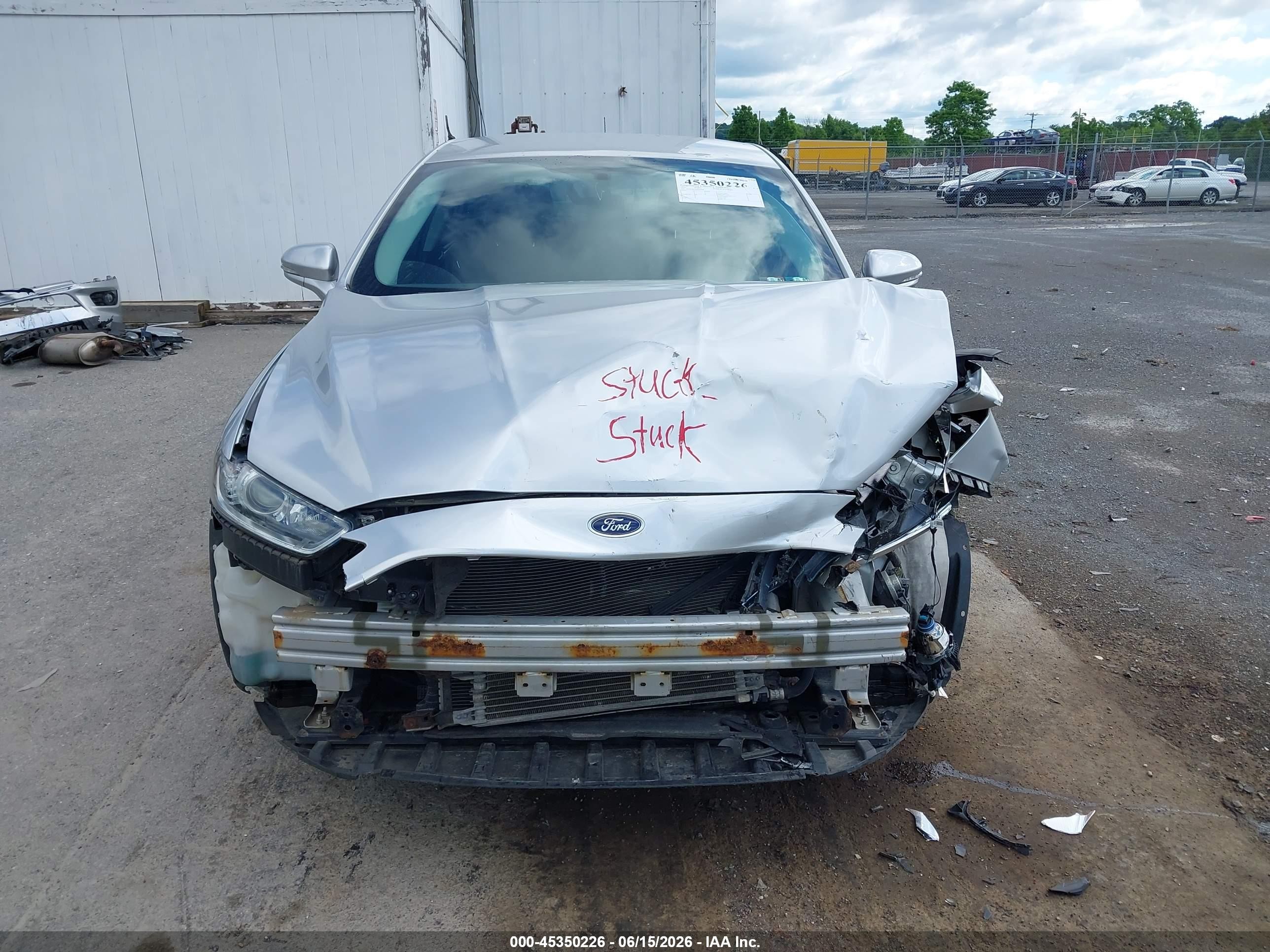 2013 Ford Fusion Hybrid Titanium Серебряный vin: 3FA6P0RU0DR289498
