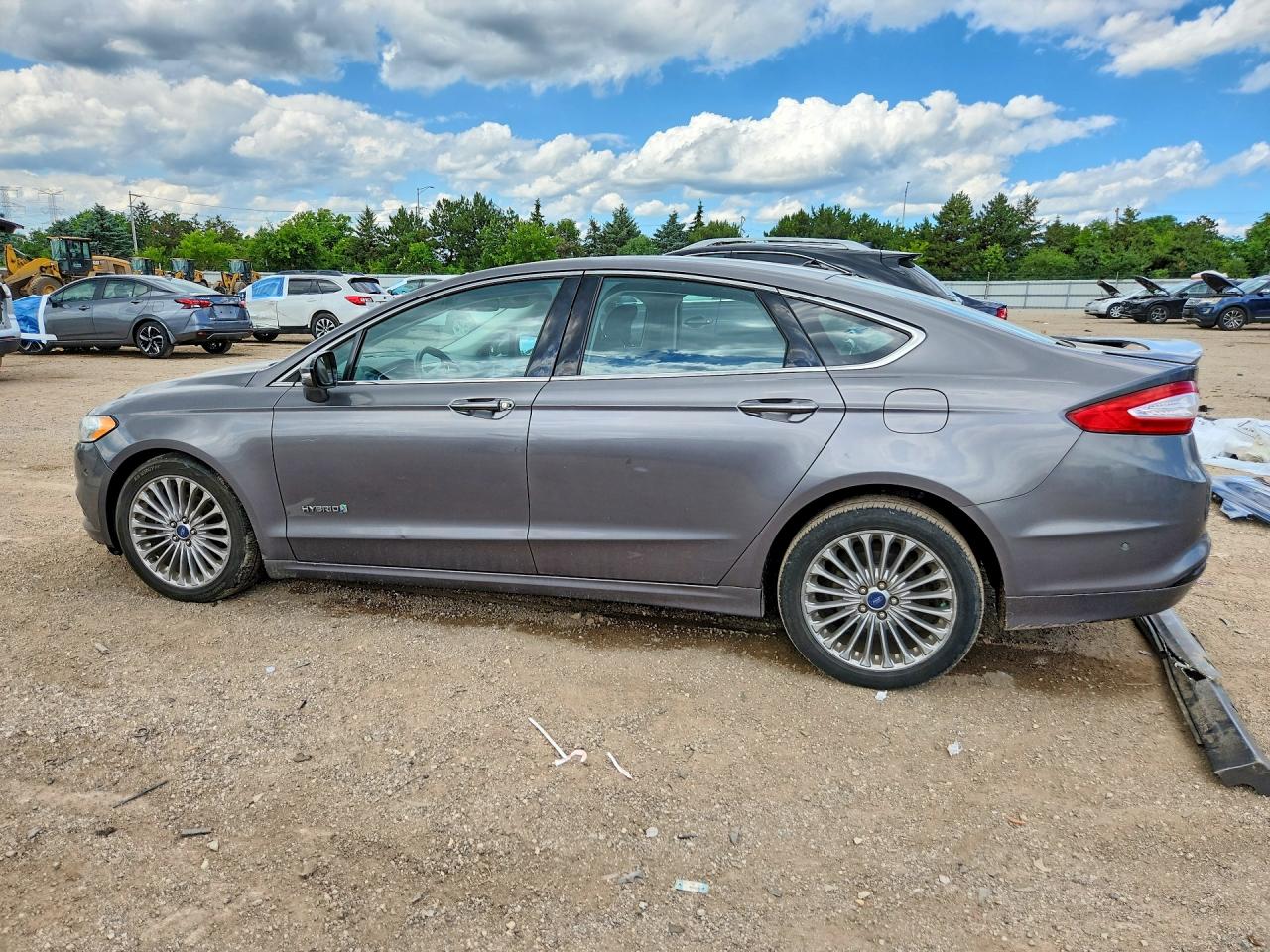 2013 Ford Fusion Titanium Hev Серый vin: 3FA6P0RU0DR339333