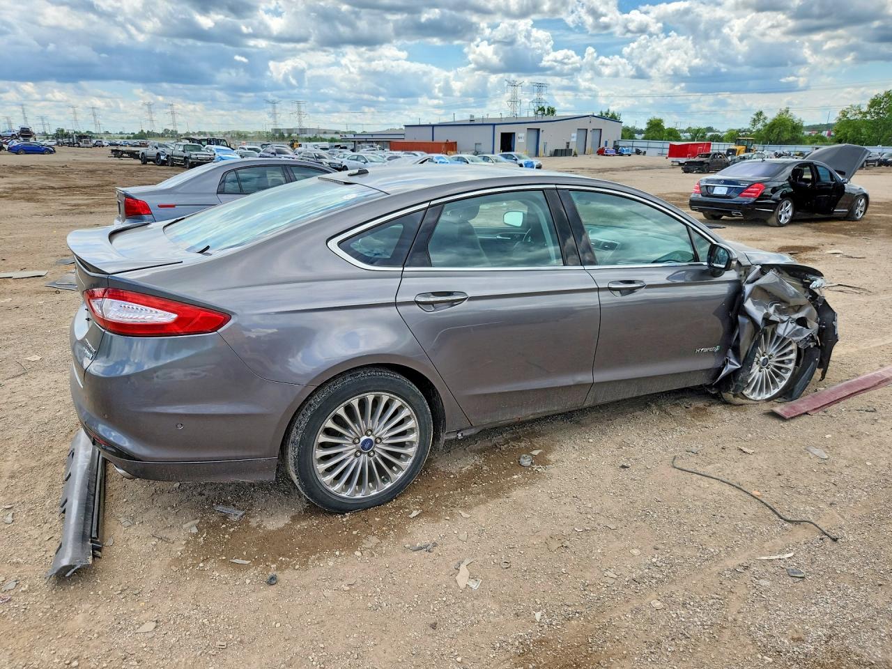 2013 Ford Fusion Titanium Hev Серый vin: 3FA6P0RU0DR339333