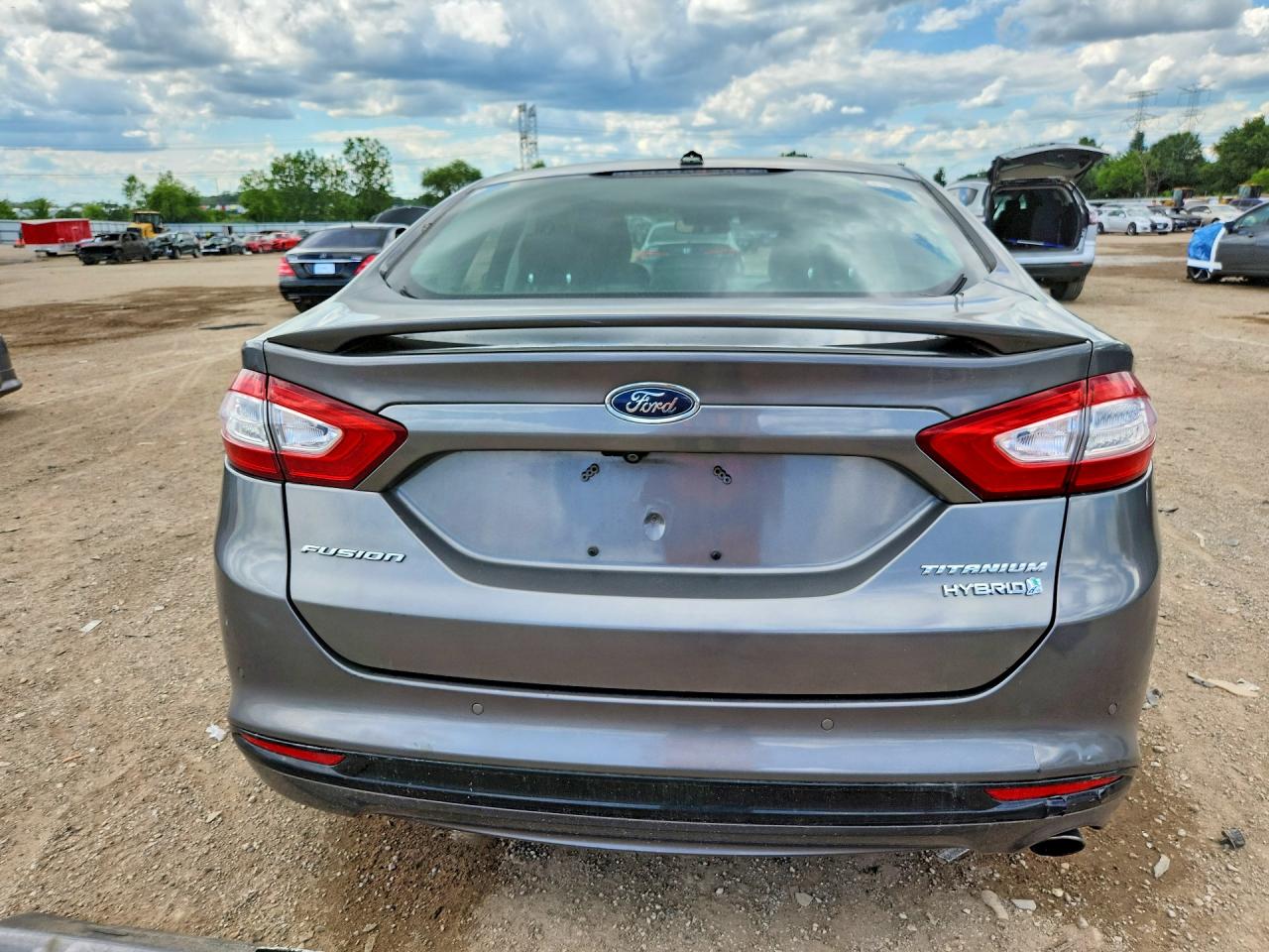 2013 Ford Fusion Titanium Hev Серый vin: 3FA6P0RU0DR339333