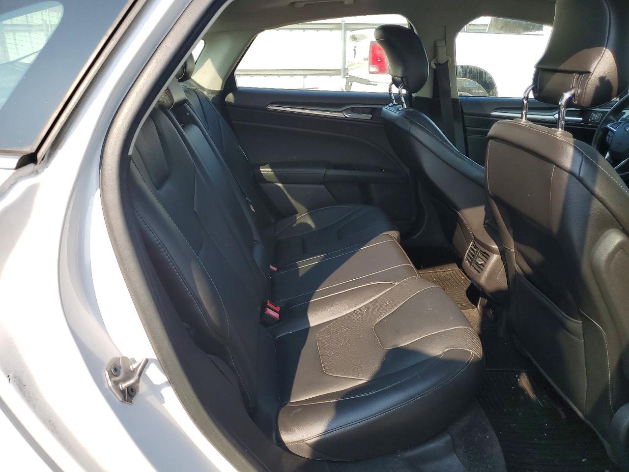 2014 Ford Fusion Titanium Hev White vin: 3FA6P0RU0ER172845
