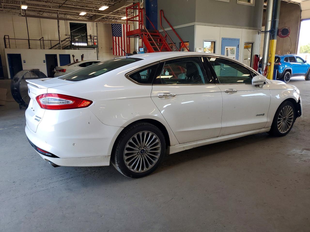 2014 Ford Fusion Se White vin: 3FA6P0RU0ER194327