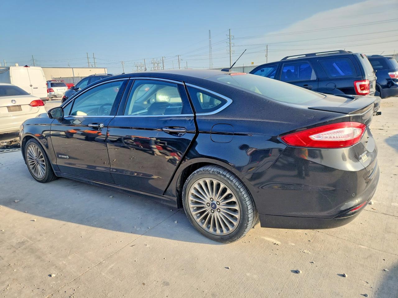 2014 Ford Fusion Titanium Hev Black vin: 3FA6P0RU0ER337082