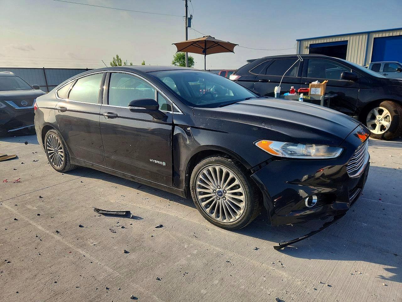 2014 Ford Fusion Titanium Hev Black vin: 3FA6P0RU0ER337082