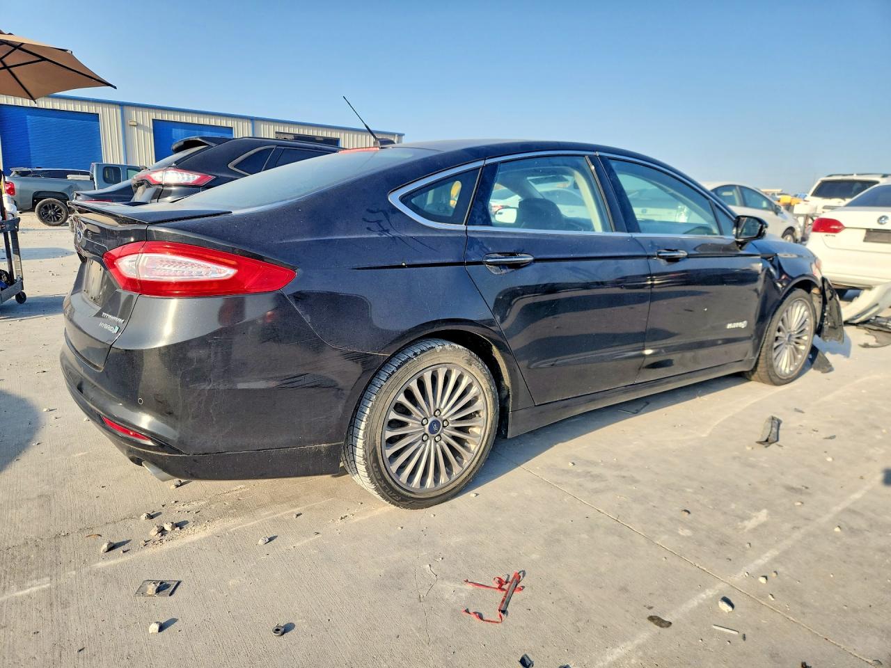 2014 Ford Fusion Titanium Hev Black vin: 3FA6P0RU0ER337082