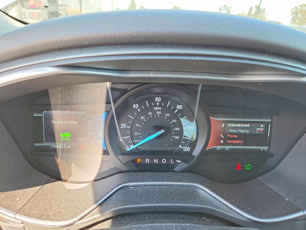2014 Ford Fusion Titanium Hev Silver vin: 3FA6P0RU0ER373788