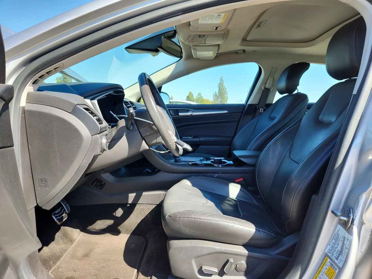 2014 Ford Fusion Titanium Hev Silver vin: 3FA6P0RU0ER373788