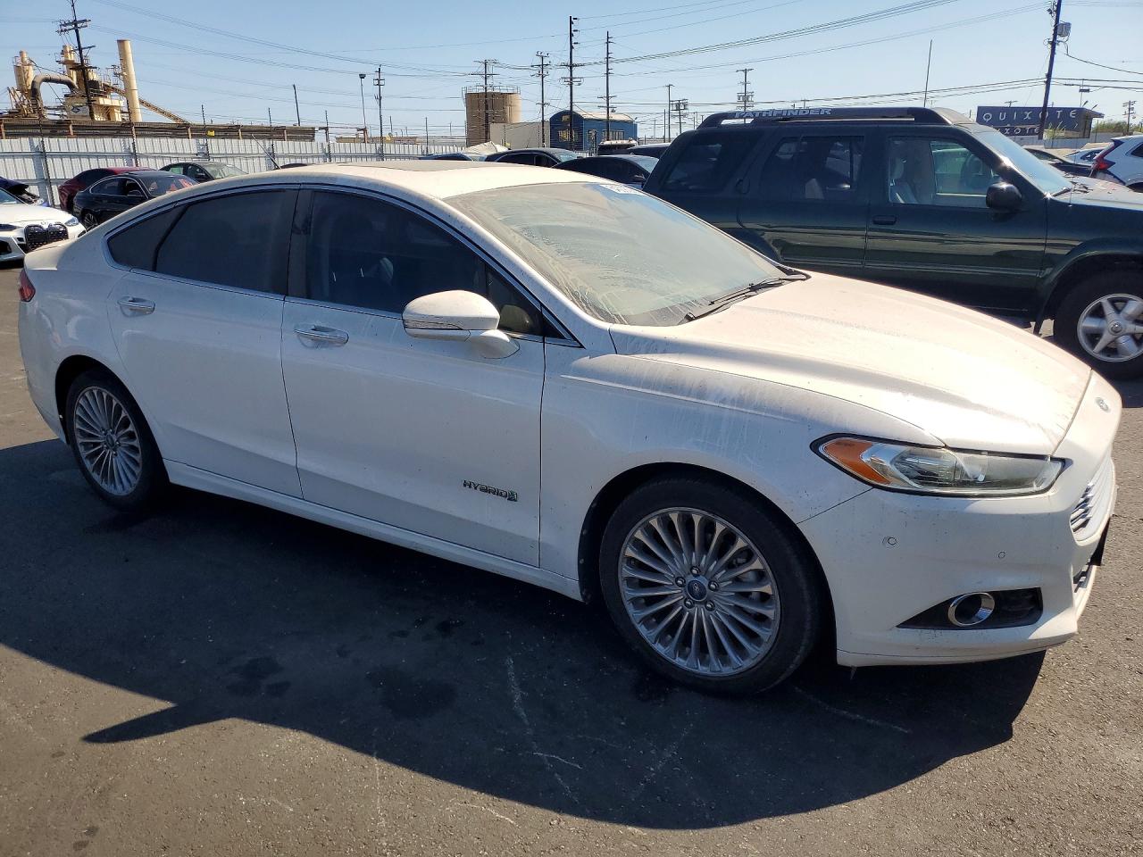 2013 Ford Fusion Titanium Hev Белый vin: 3FA6P0RU1DR282141
