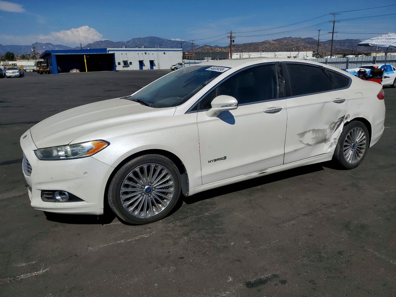 2013 Ford Fusion Titanium Hev Белый vin: 3FA6P0RU1DR282141