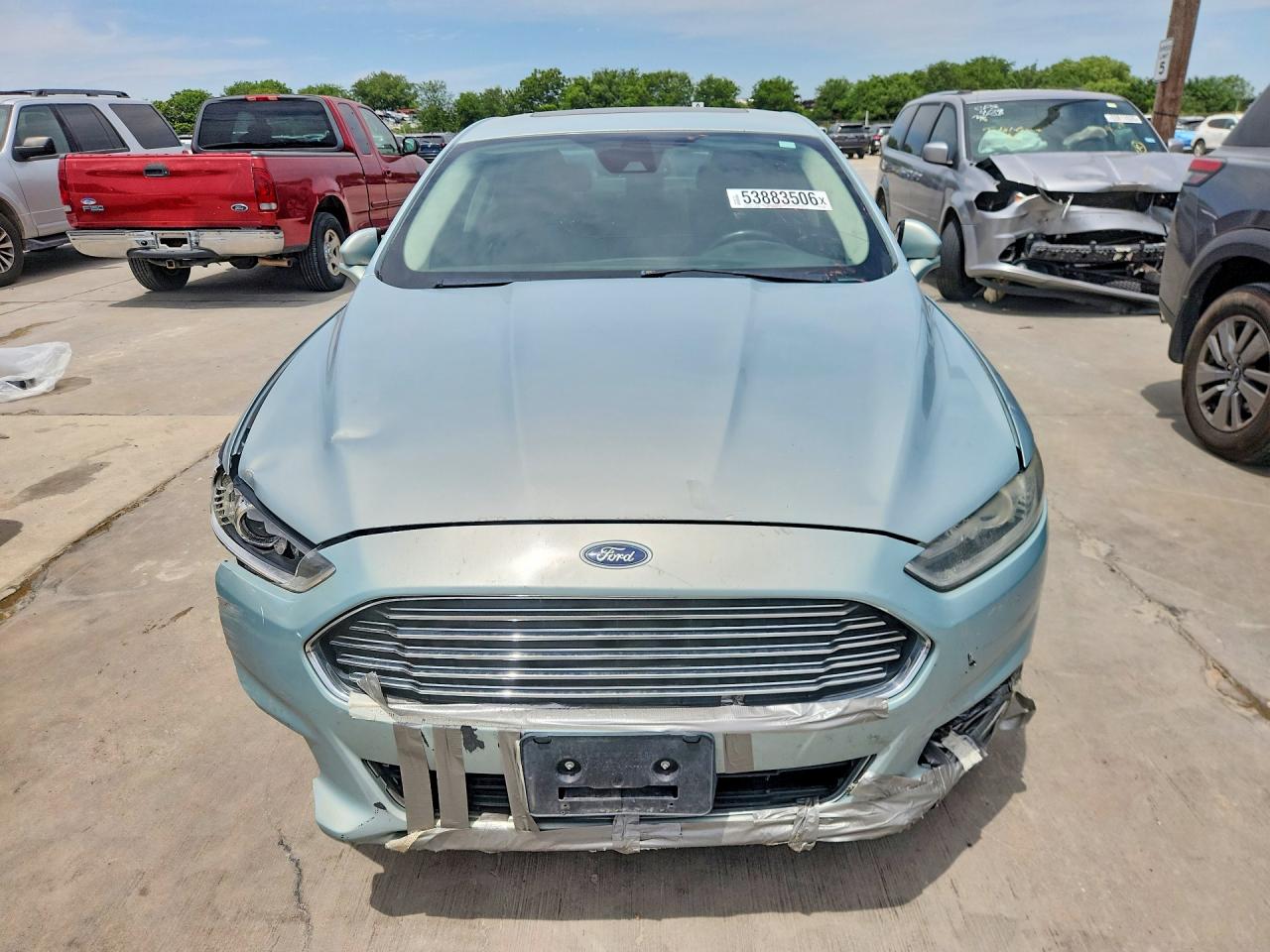 2013 Ford Fusion Titanium Hev Teal vin: 3FA6P0RU1DR323450