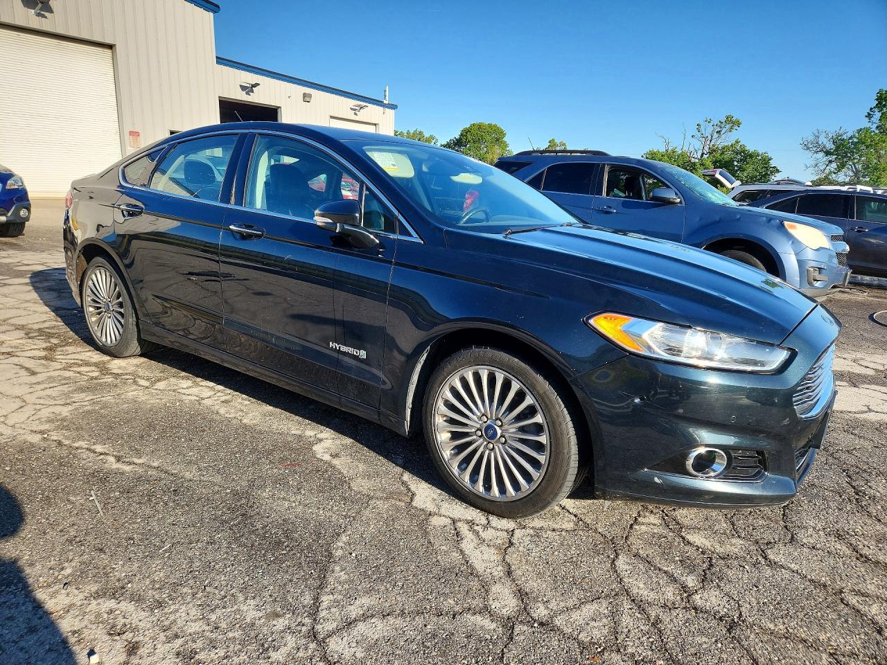 2014 Ford Fusion Titanium Hev Black vin: 3FA6P0RU1ER163278