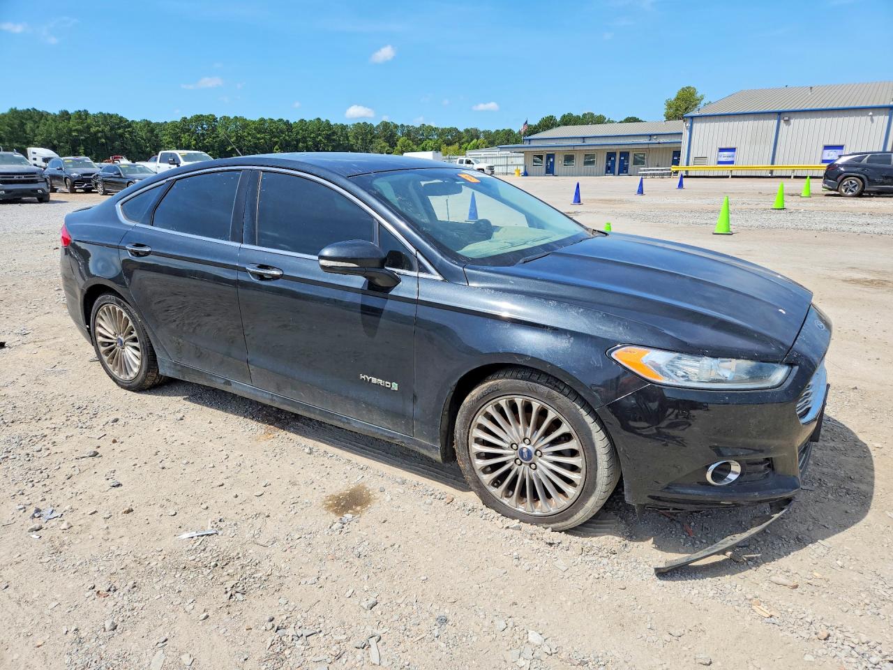 2014 Ford Fusion Titanium Hev Black vin: 3FA6P0RU1ER295909
