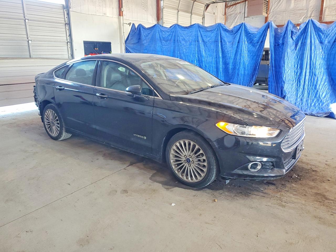 2014 Ford Fusion Titanium Hev Black vin: 3FA6P0RU1ER398070