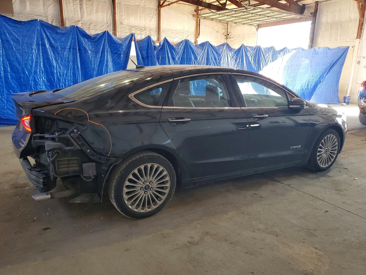 2014 Ford Fusion Titanium Hev Black vin: 3FA6P0RU1ER398070