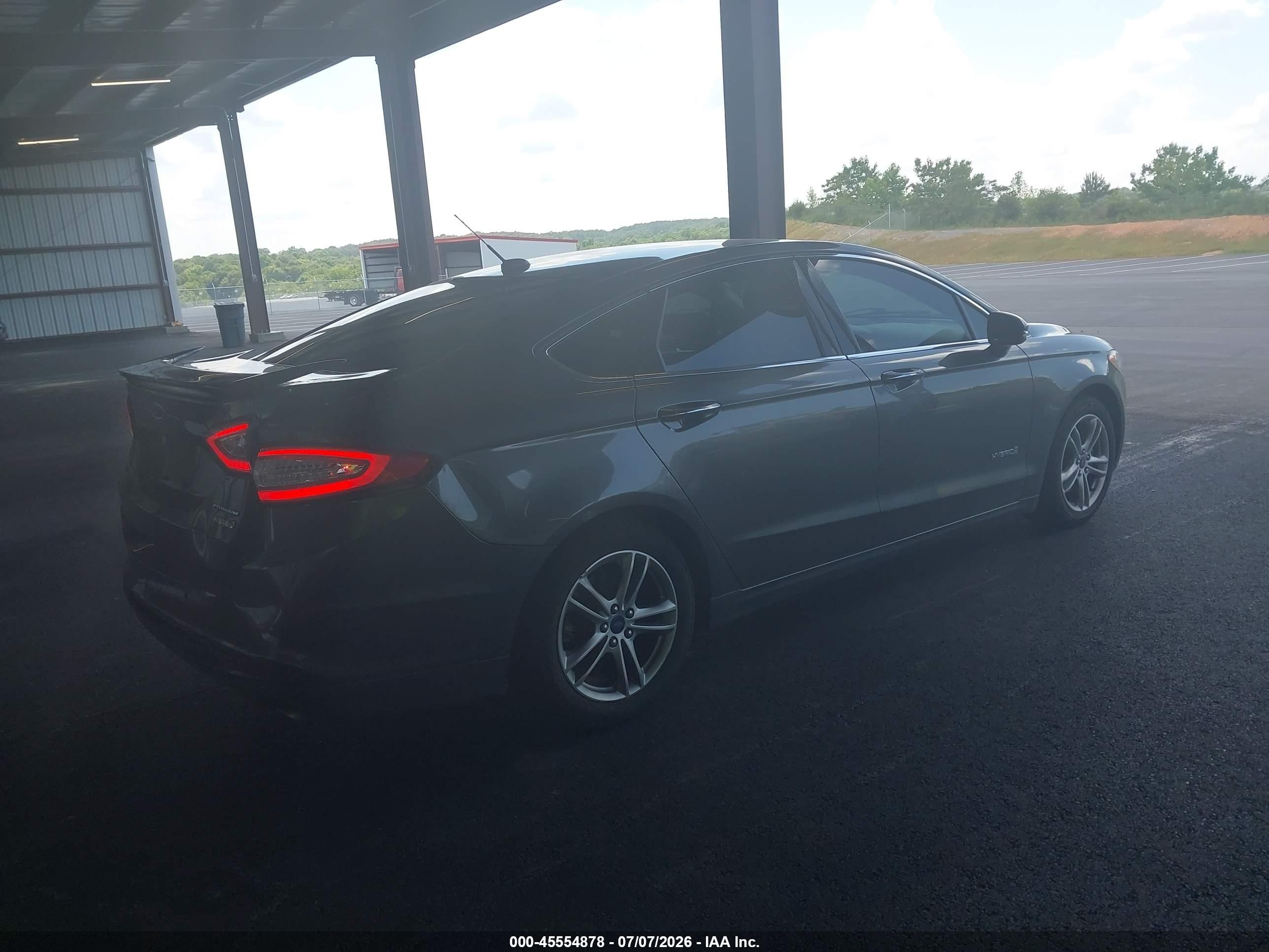 2015 Ford Fusion Hybrid Titanium Gray vin: 3FA6P0RU1FR199019