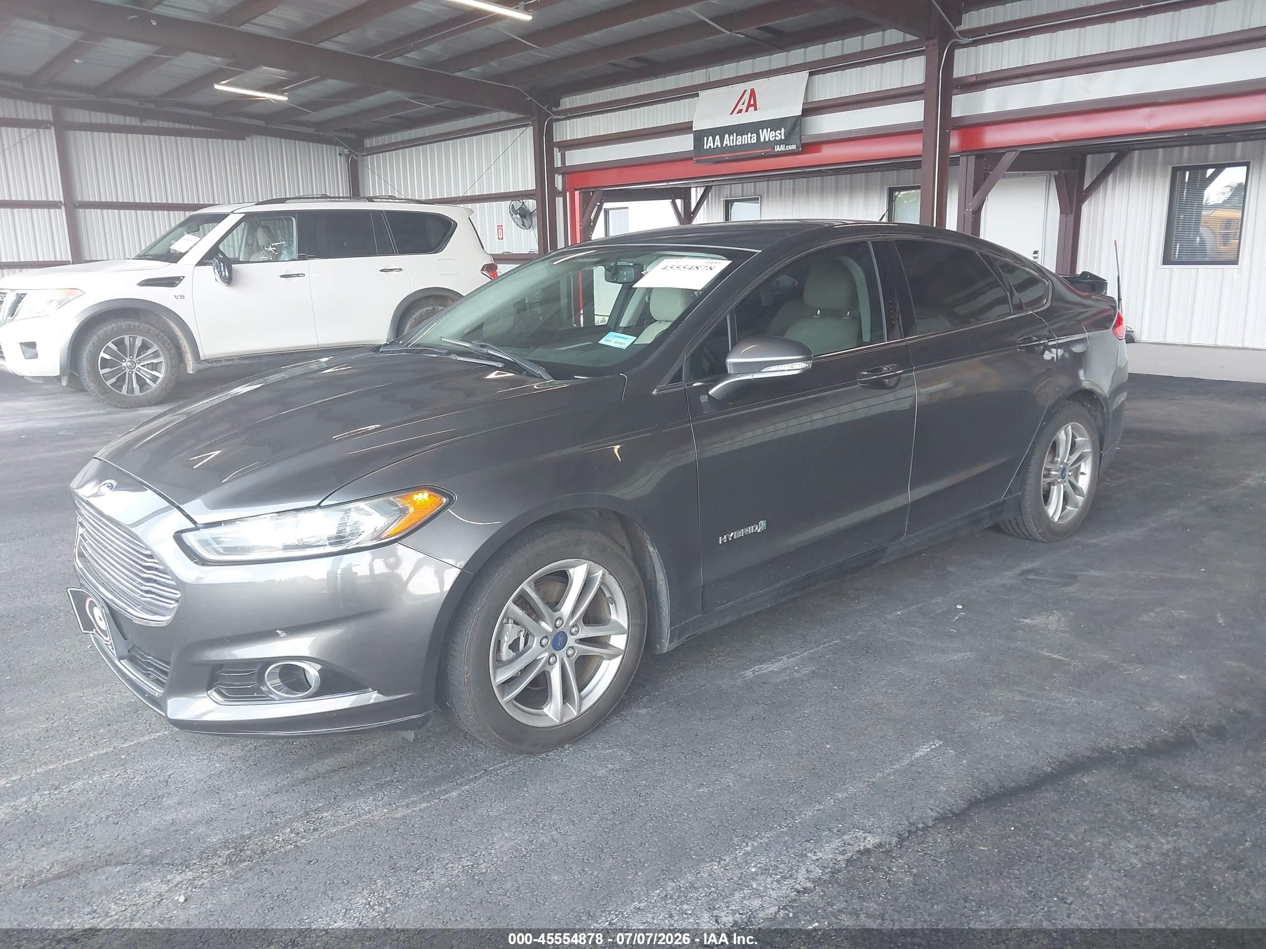 2015 Ford Fusion Hybrid Titanium Gray vin: 3FA6P0RU1FR199019