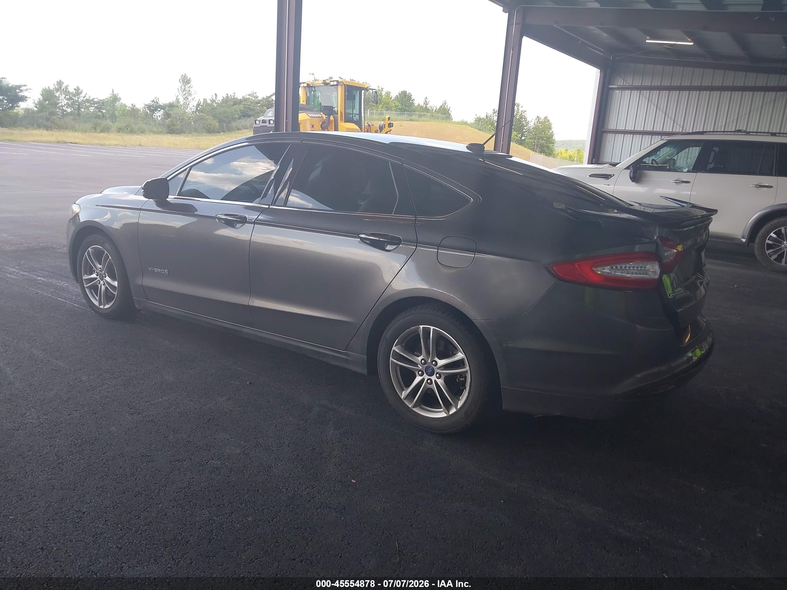 2015 Ford Fusion Hybrid Titanium Gray vin: 3FA6P0RU1FR199019
