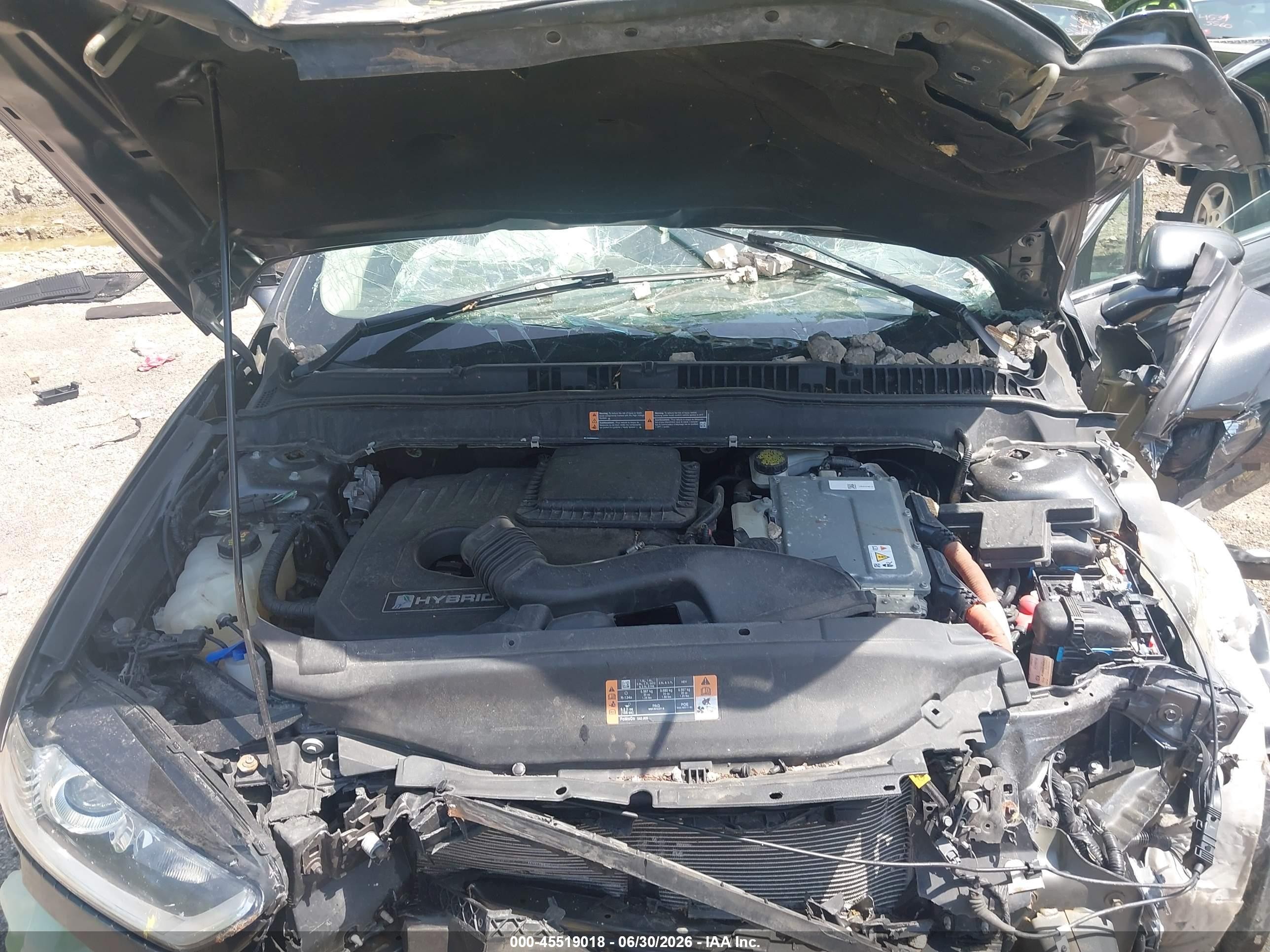 2015 Ford Fusion Hybrid Titanium Gray vin: 3FA6P0RU1FR256495