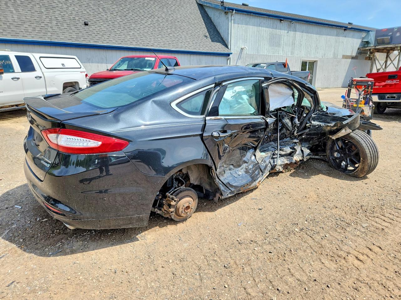 2014 Ford Fusion Titanium Hev Black vin: 3FA6P0RU2ER128166